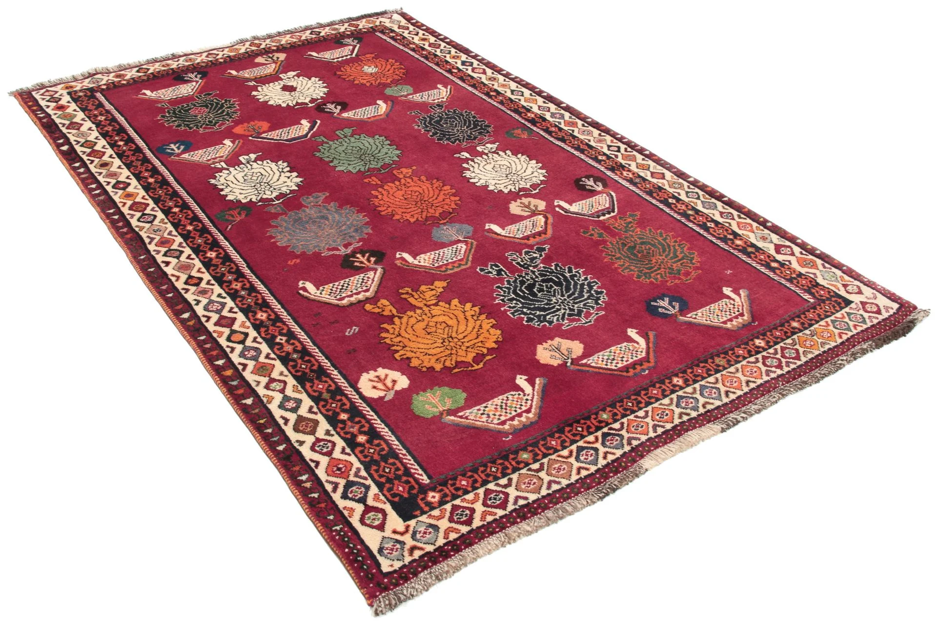 Qashqai Persian Rug 126 × 190 cm, Wool, hand-knotted