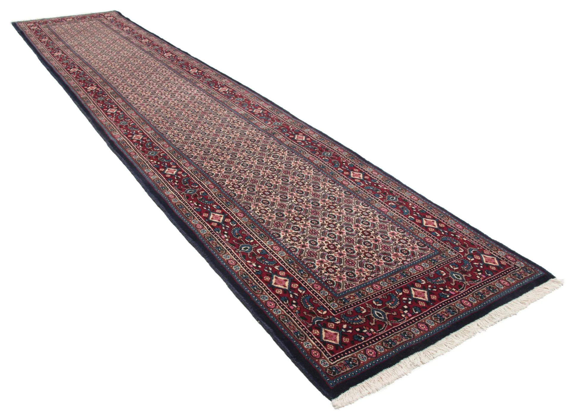 perserteppich-moud-80-x-393-cm-schurwolle-handgeknupft-laufer-1 Hand-Knotted Wool Moud Persian Rug, 80 × 393 cm