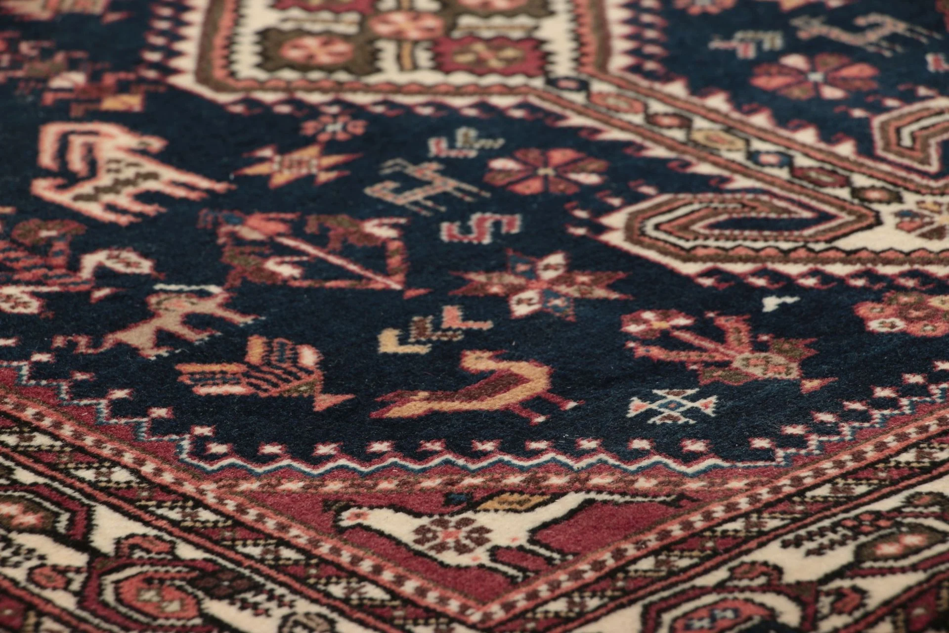 Hand-Knotted Wool Persian Rug, 81 × 393 cm
