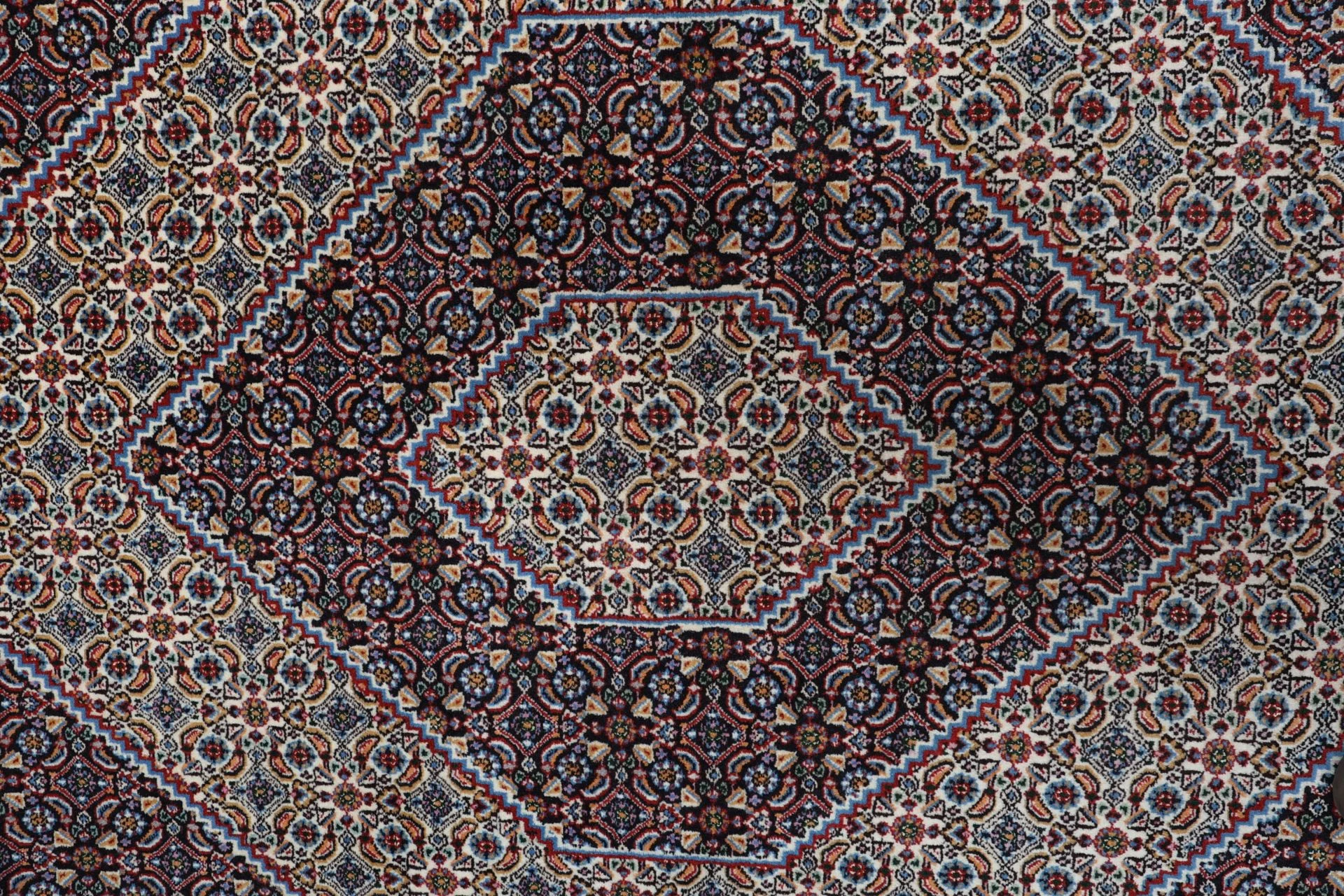 Moud Persian Rug 198 × 200 cm, Wool, hand-knotted