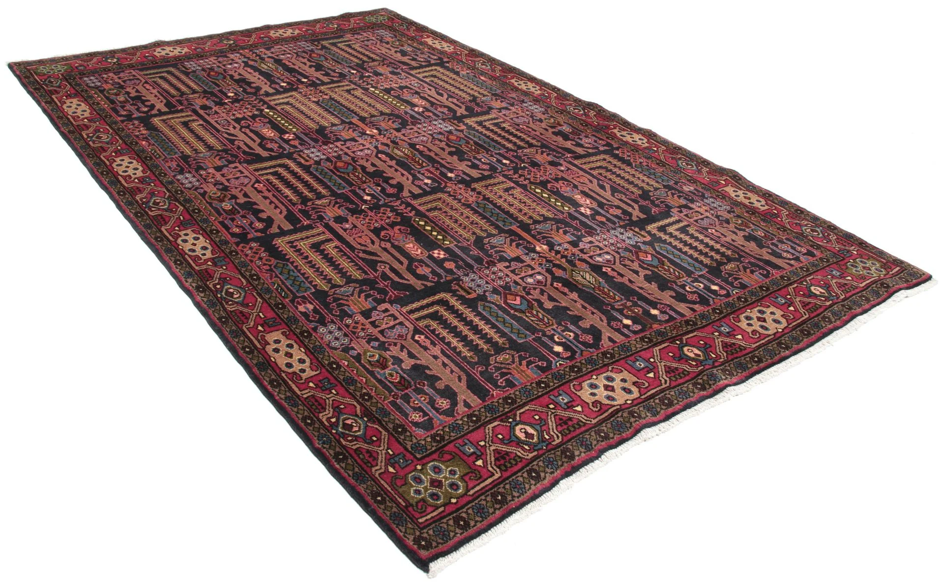 Hand-Knotted Wool Persian Rug, 152 × 230 cm