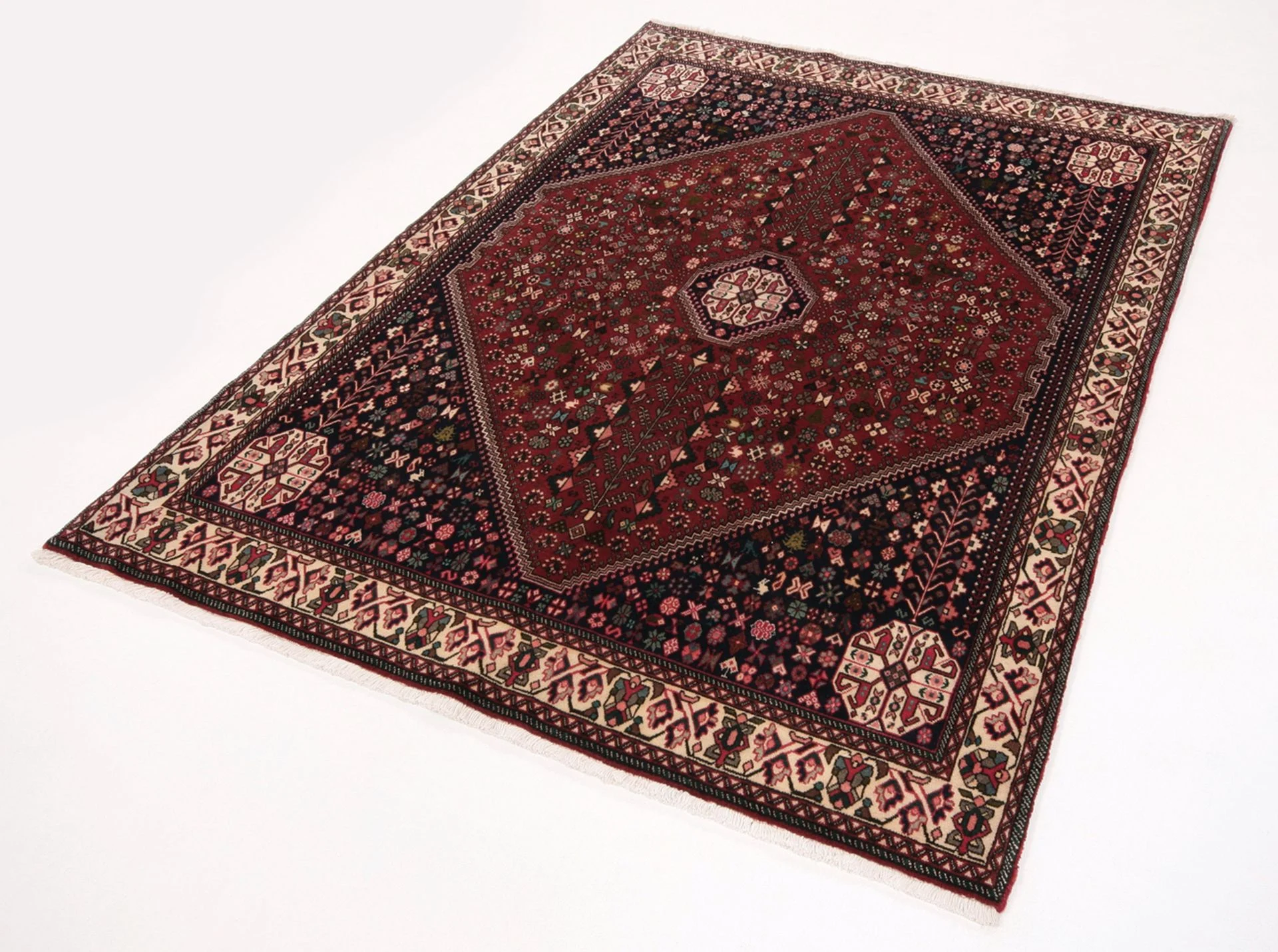 Hand-Knotted Wool Persian Rug, 150 × 210 cm