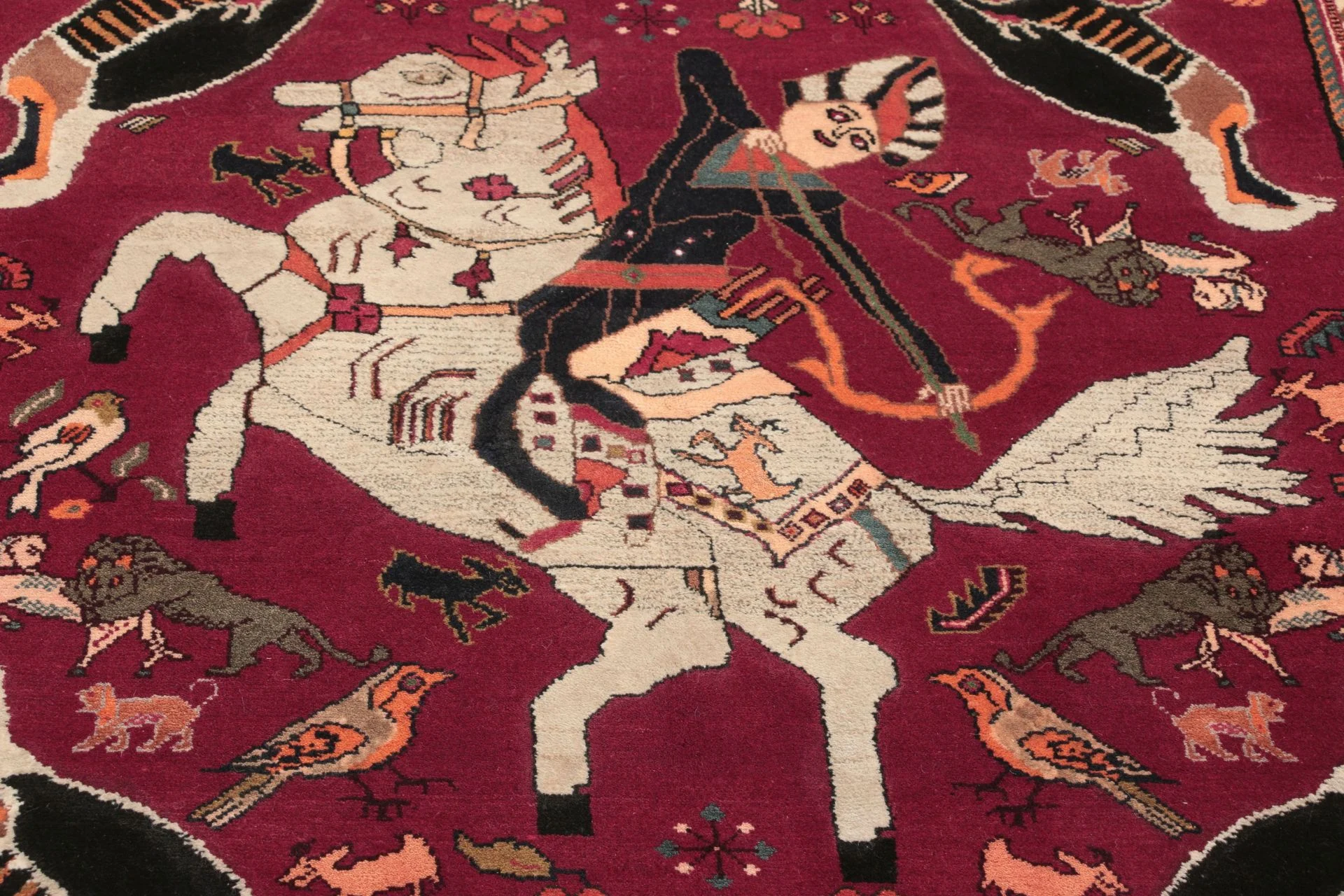 Qashqai Persian Rug — hand-knotted, 130 × 217 cm, Wool
