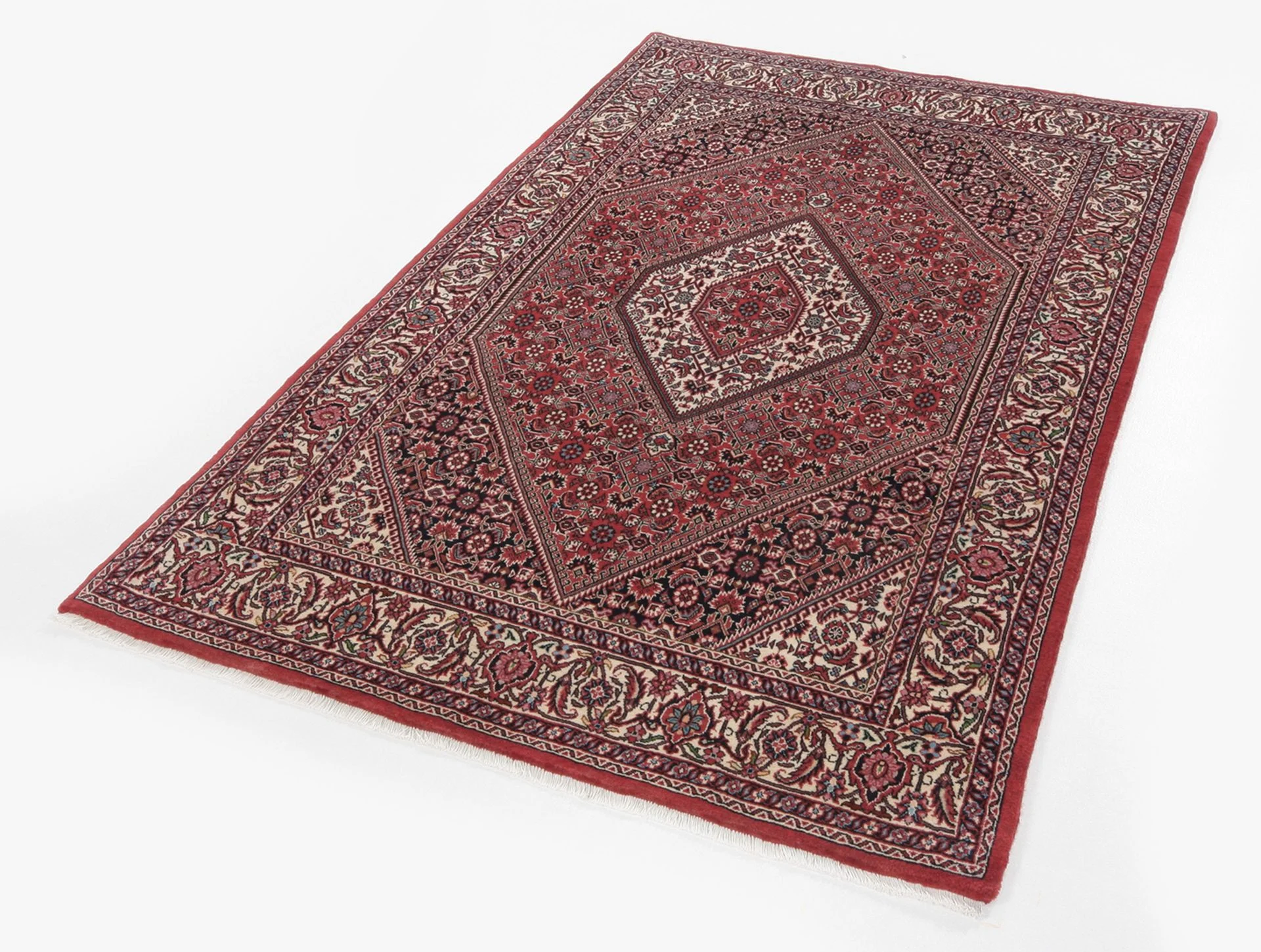 Hand-Knotted Wool Bijar Persian Rug, 140 × 220 cm