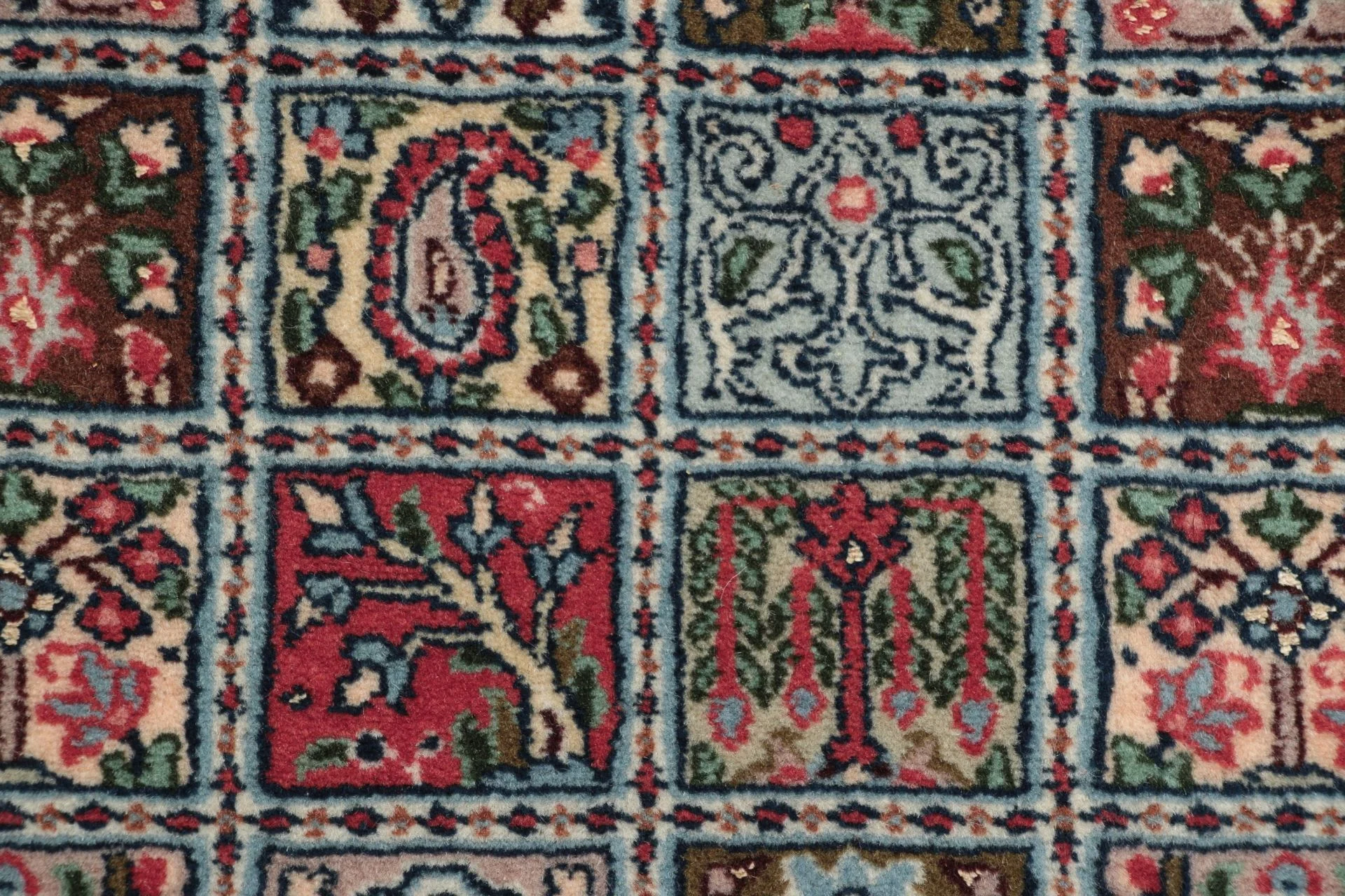 Hand-Knotted Wool Moud Persian Rug, 80 × 290 cm