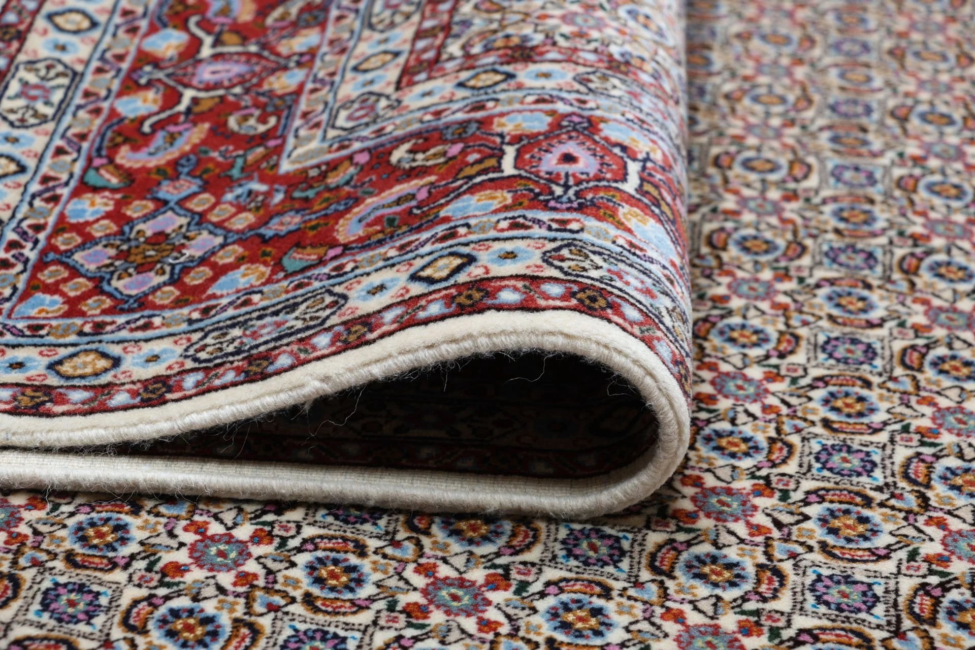 Moud Persian Rug — hand-knotted, 160 × 235 cm, Wool