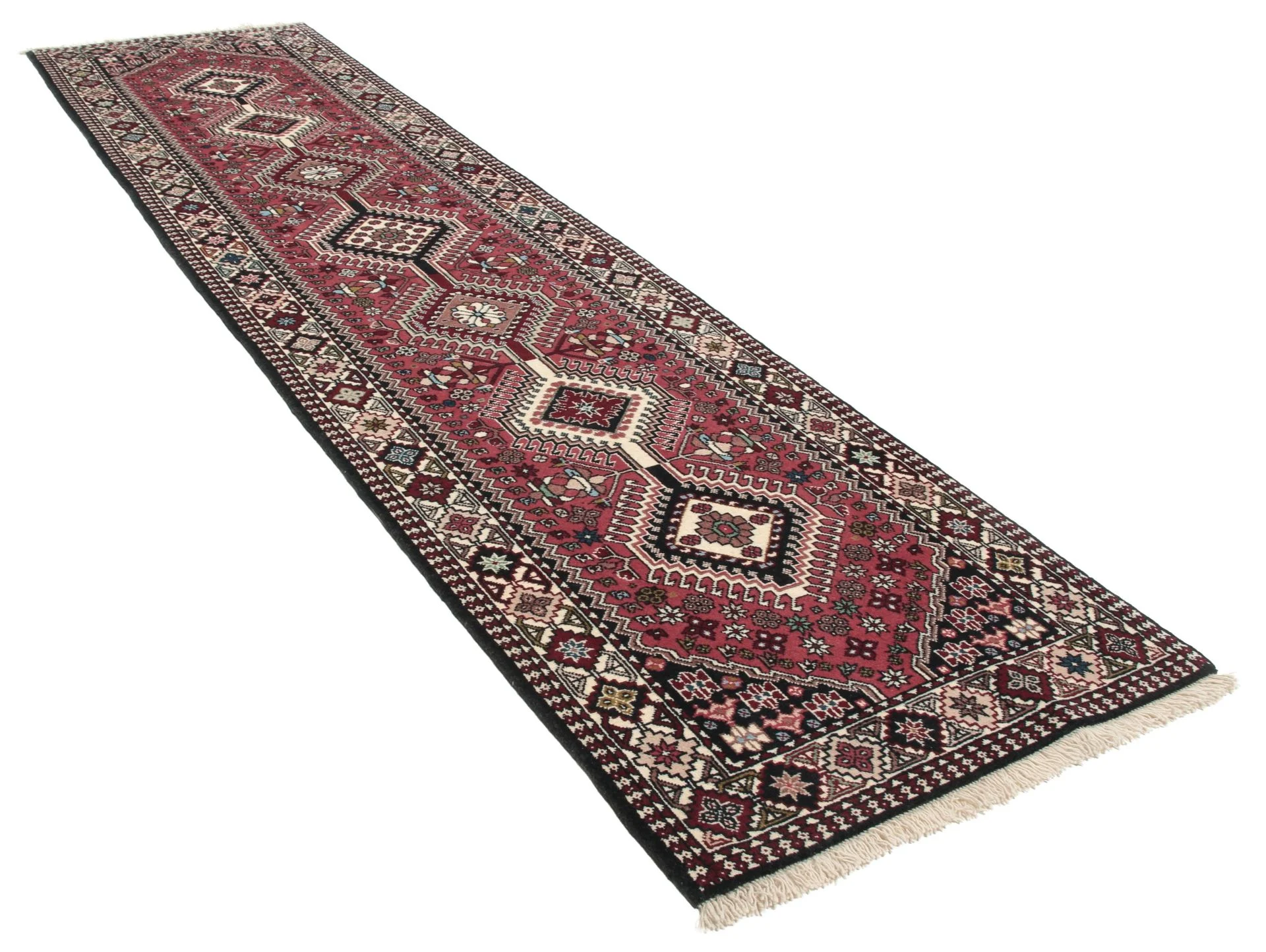 perserteppich-yalameh-72-x-292-cm-schurwolle-handgeknupft-laufer-1 Hand-Knotted Wool Persian Rug, 72 × 292 cm