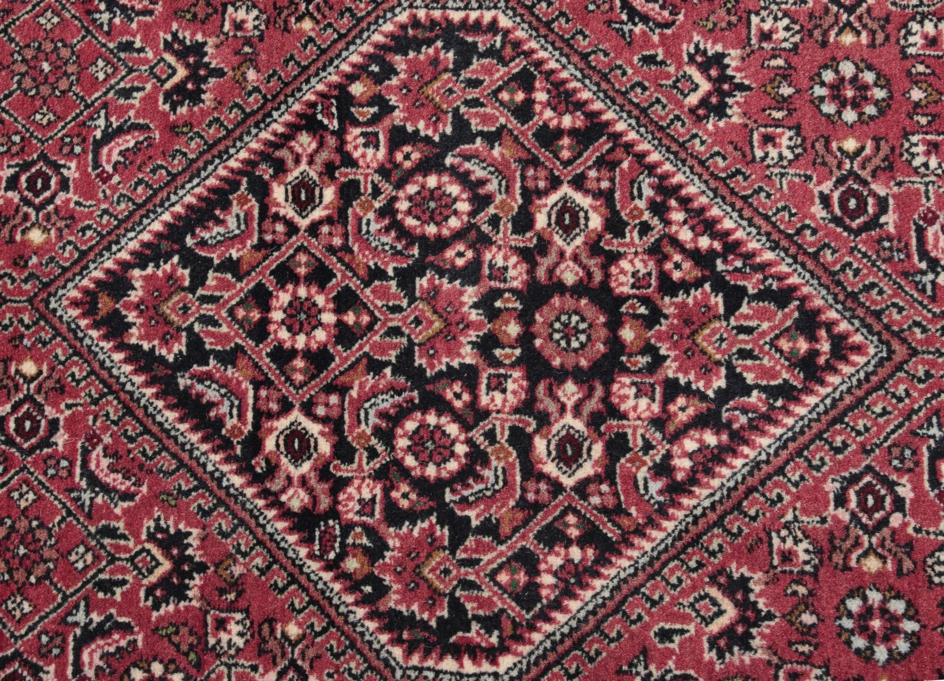 Hand-Knotted Wool Bijar Persian Rug, 87 × 387 cm