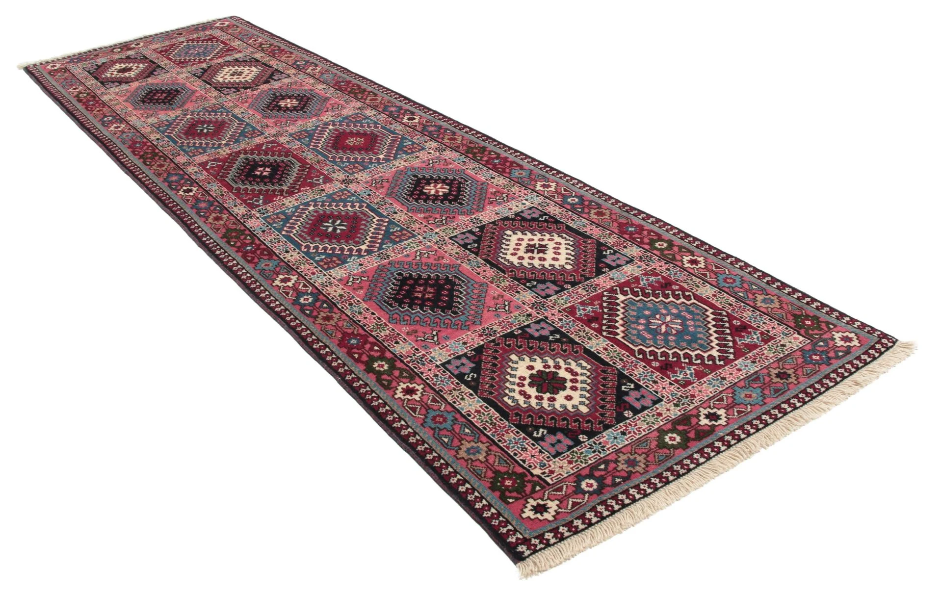 perserteppich-yalameh-80-x-290-cm-schurwolle-handgeknupft-laufer-1 Hand-Knotted Wool Persian Rug, 80 × 290 cm