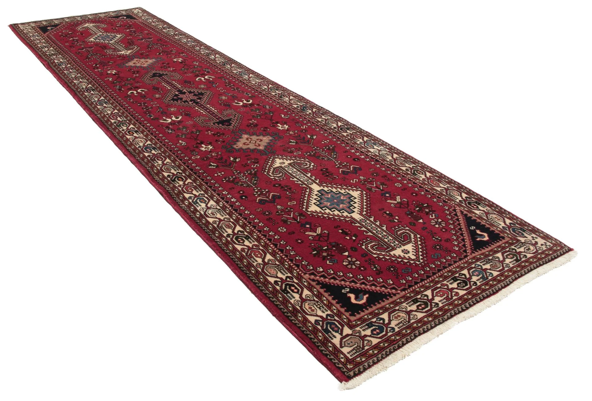 Persian Rug 80 × 300 cm, Wool, hand-knotted