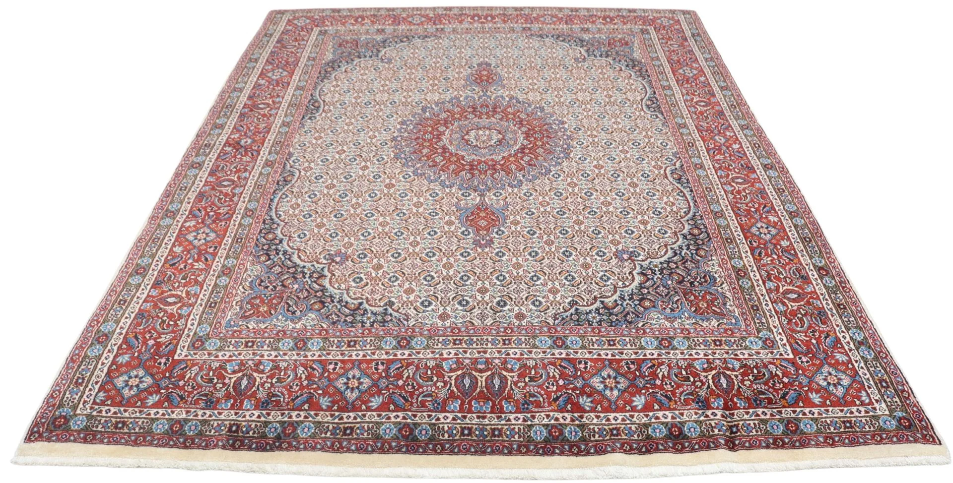 Moud Persian Rug — hand-knotted, 165 × 222 cm, Wool