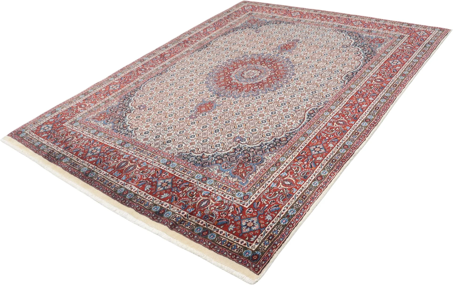 Moud Persian Rug — hand-knotted, 165 × 222 cm, Wool