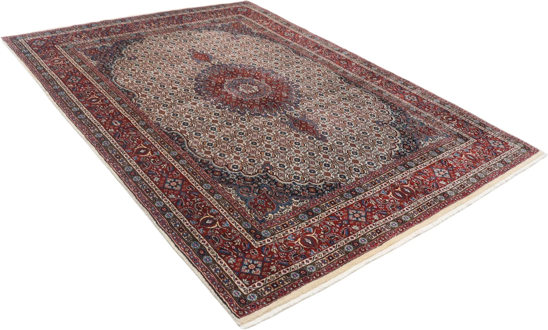 Moud Persian Rug — hand-knotted, 165 × 222 cm, Wool