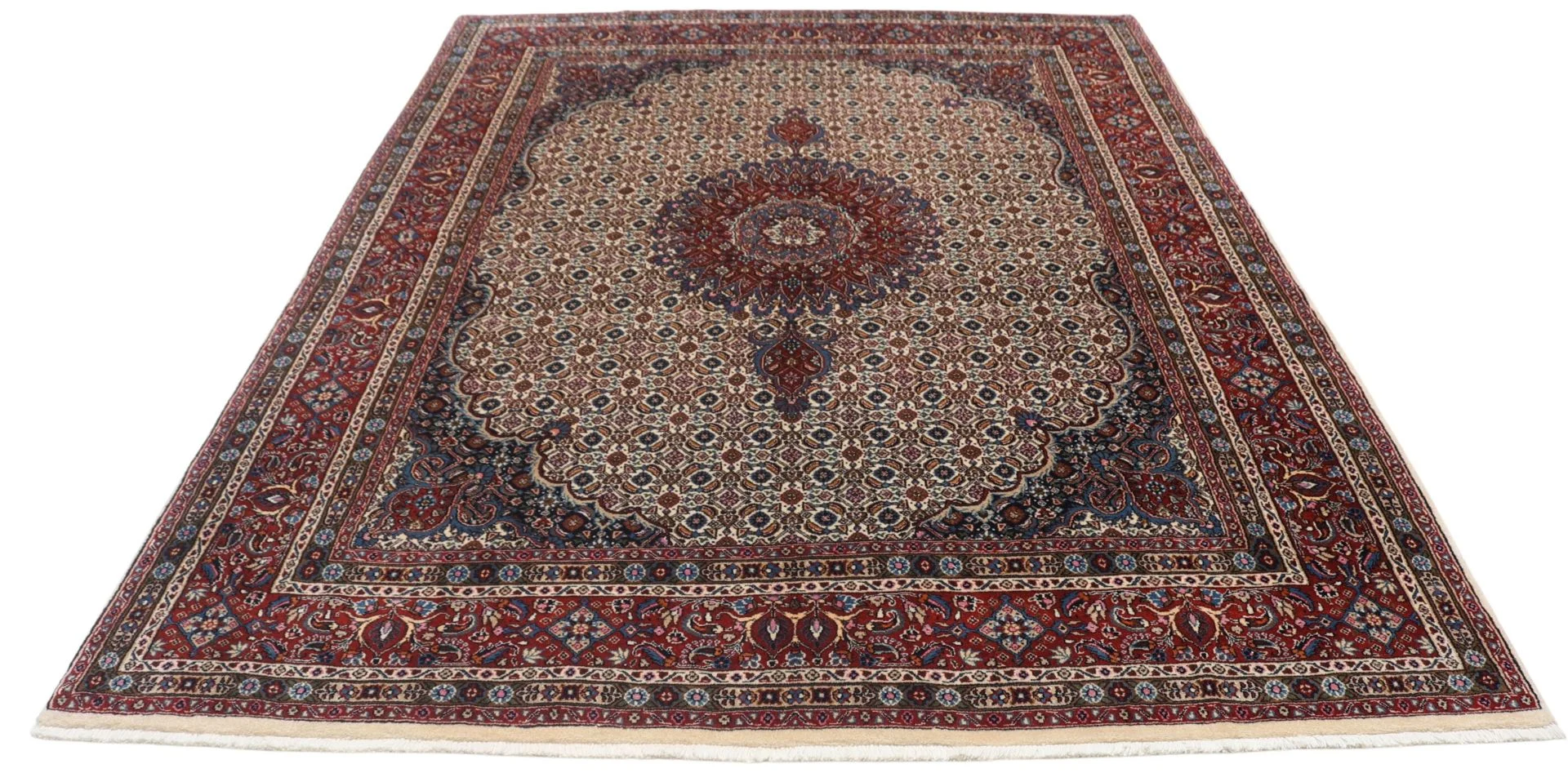 Moud Persian Rug — hand-knotted, 165 × 222 cm, Wool