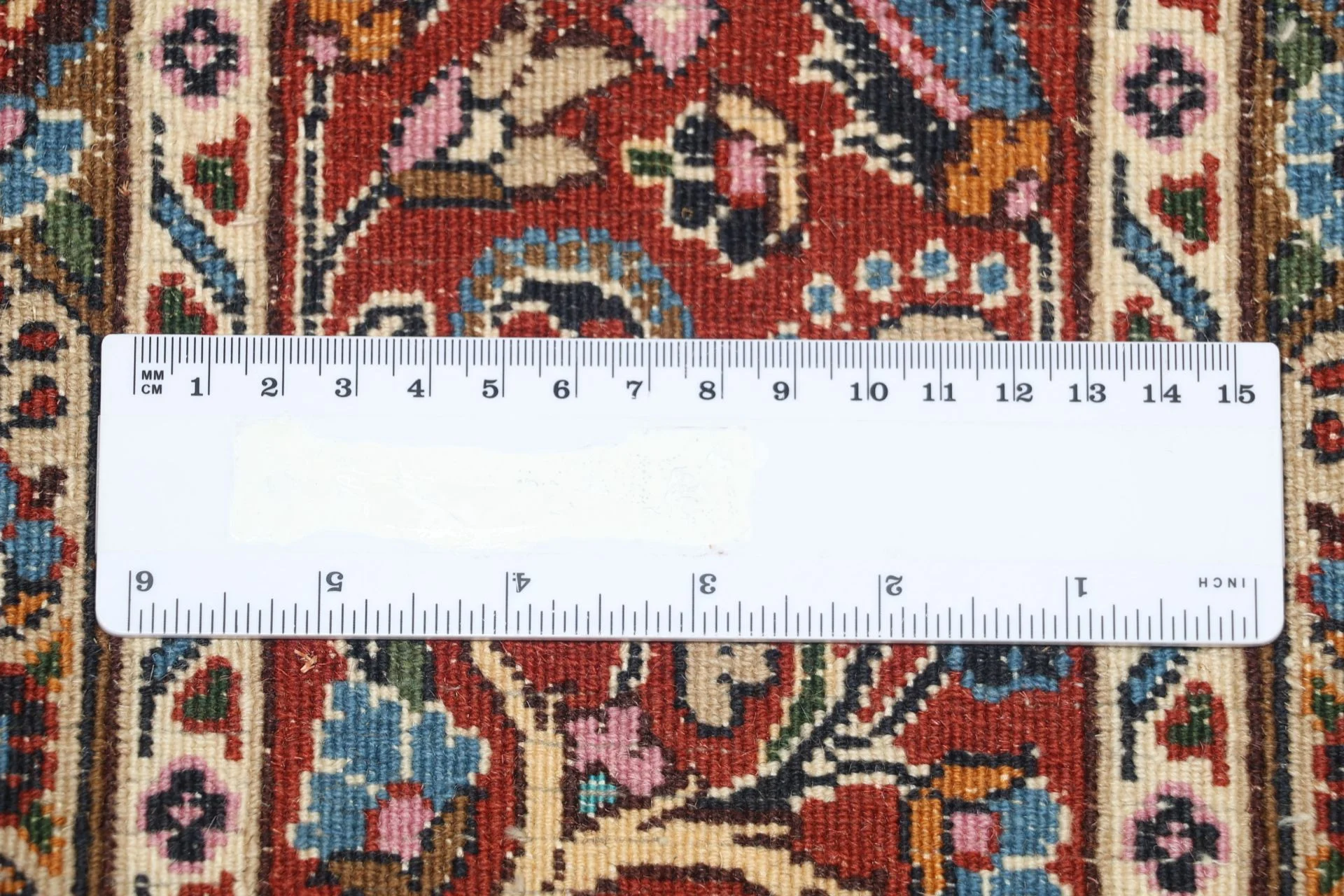 Moud Persian Rug — hand-knotted, 165 × 222 cm, Wool