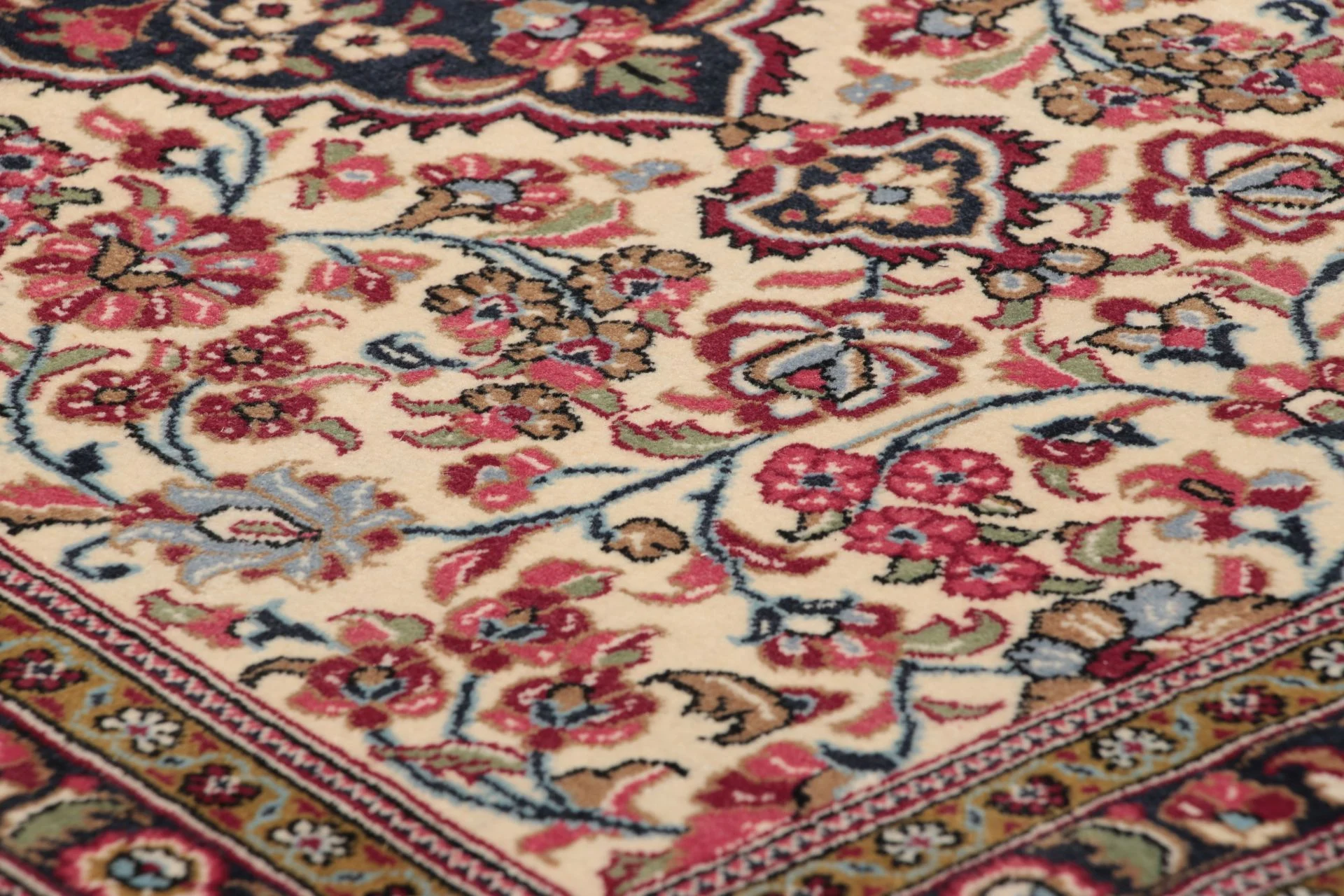 Hand-Knotted Wool Qom Persian Rug, 85 × 408 cm