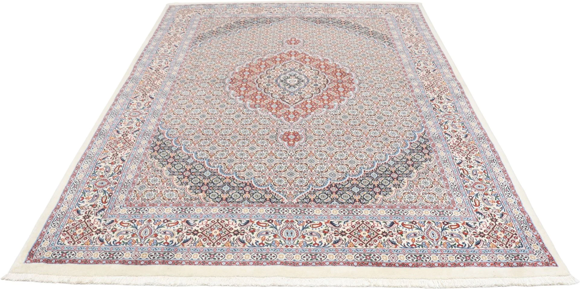 Moud Persian Rug 165 × 235 cm, Wool, hand-knotted