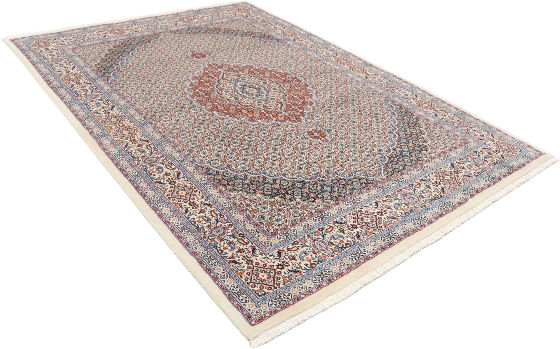 Moud Persian Rug 165 × 235 cm, Wool, hand-knotted