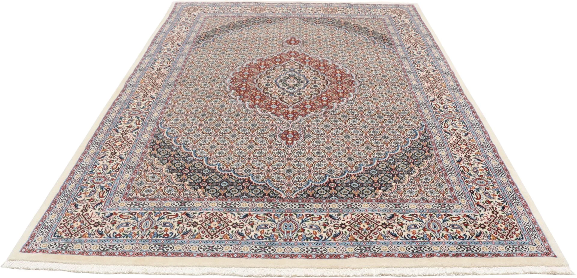 Moud Persian Rug 165 × 235 cm, Wool, hand-knotted