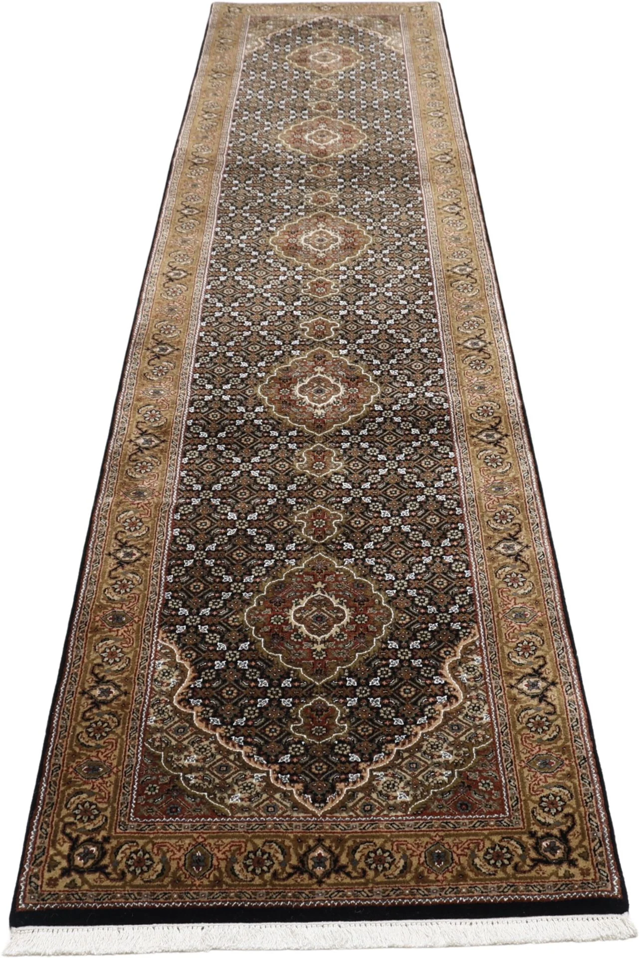Indian Rug 81 × 353 cm, Wool, hand-knotted