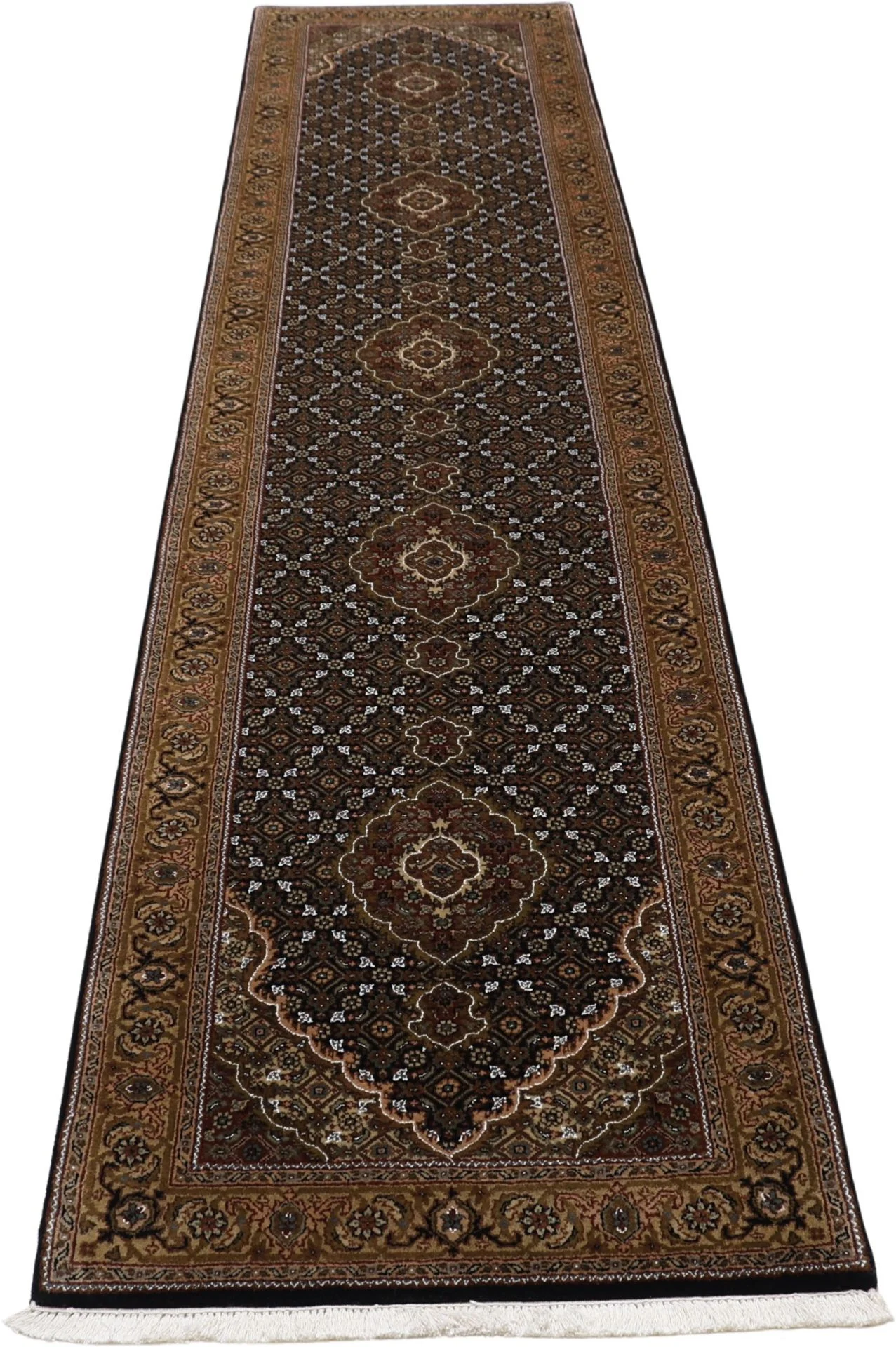 Indian Rug 81 × 353 cm, Wool, hand-knotted