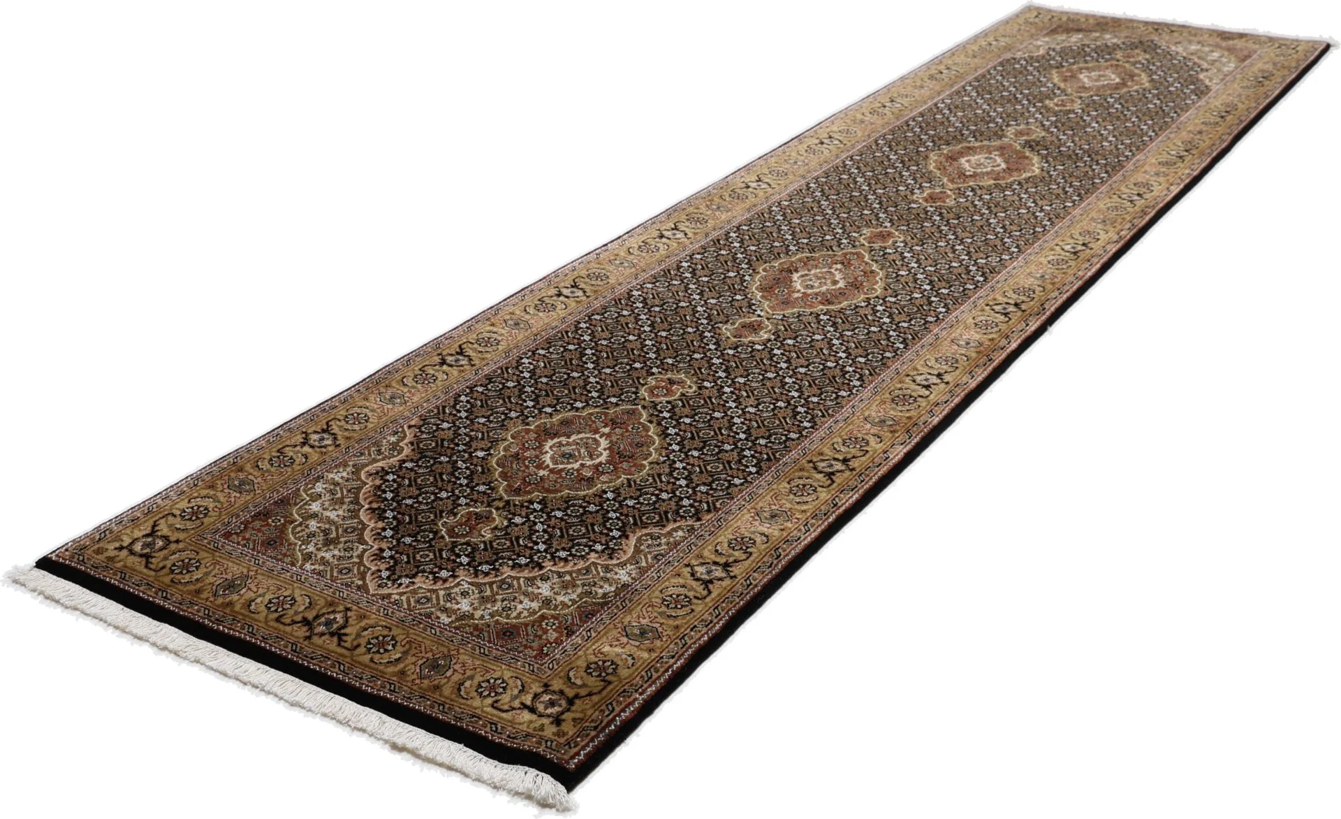Indian Rug 80 × 350 cm, Wool, hand-knotted