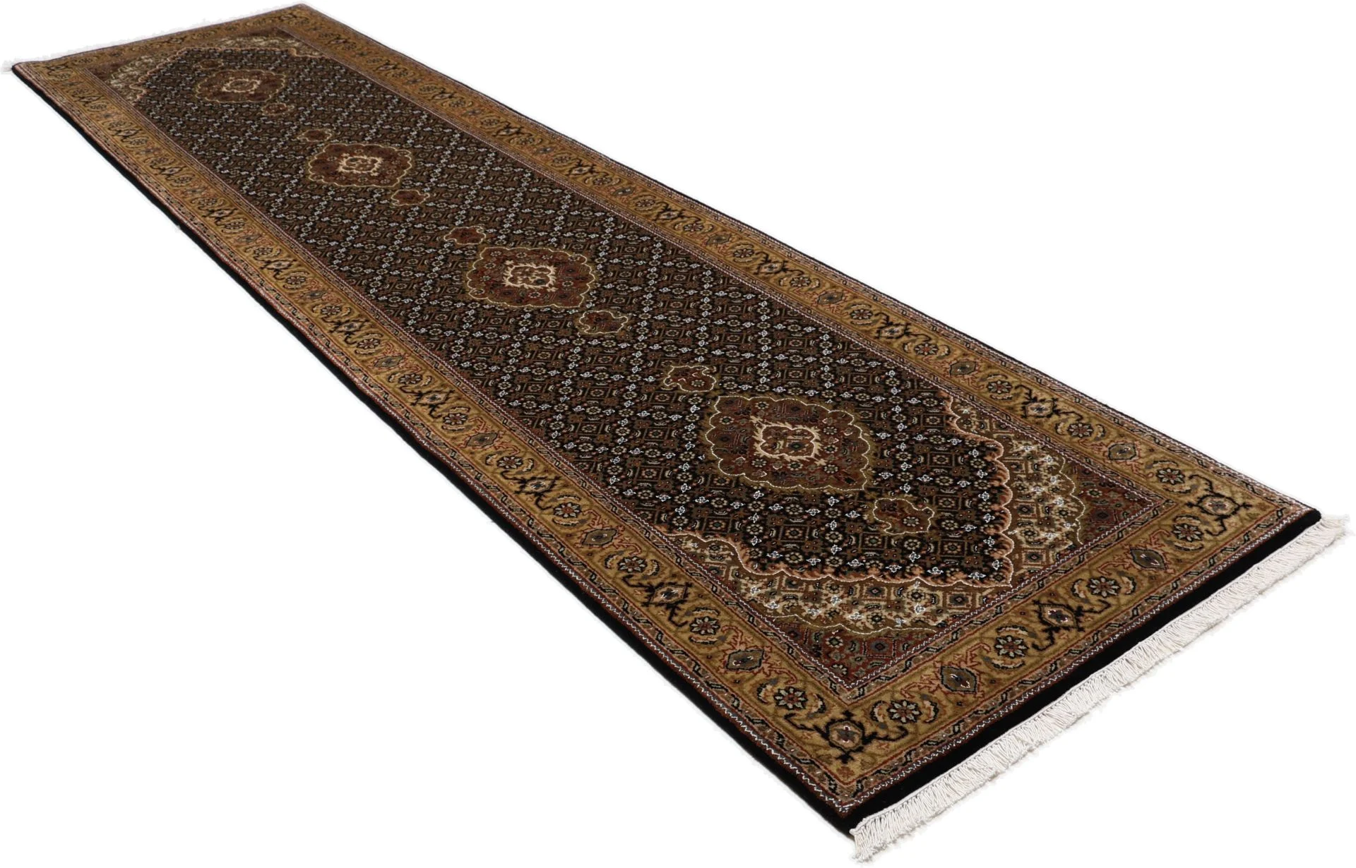 Indian Rug 80 × 350 cm, Wool, hand-knotted