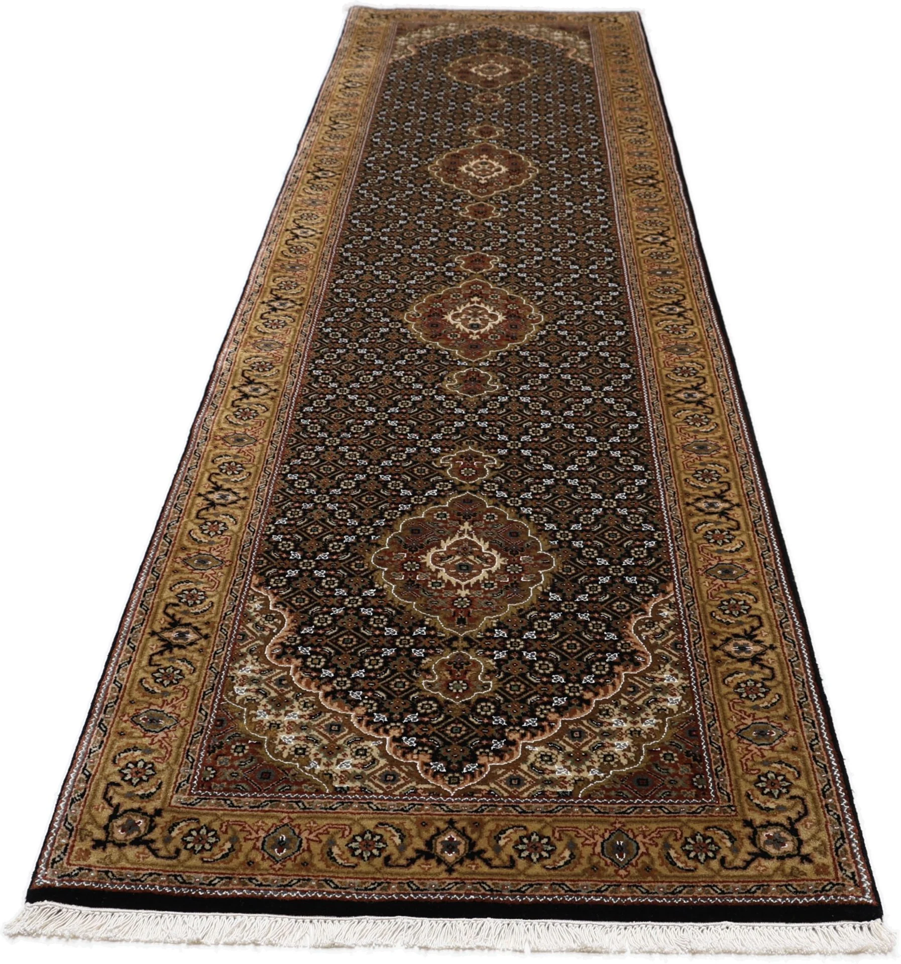 Indian Rug 80 × 350 cm, Wool, hand-knotted
