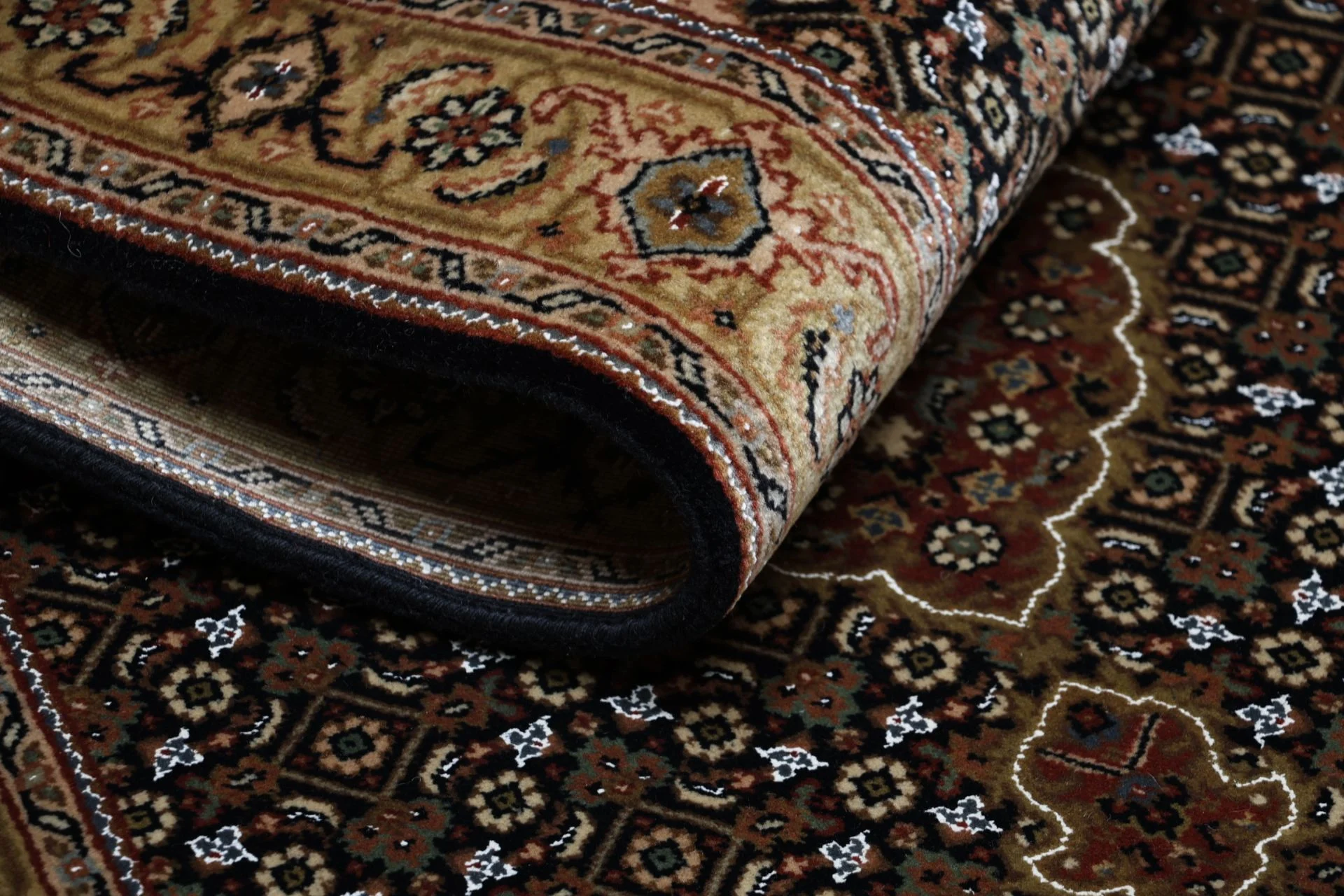 Indian Rug 80 × 350 cm, Wool, hand-knotted