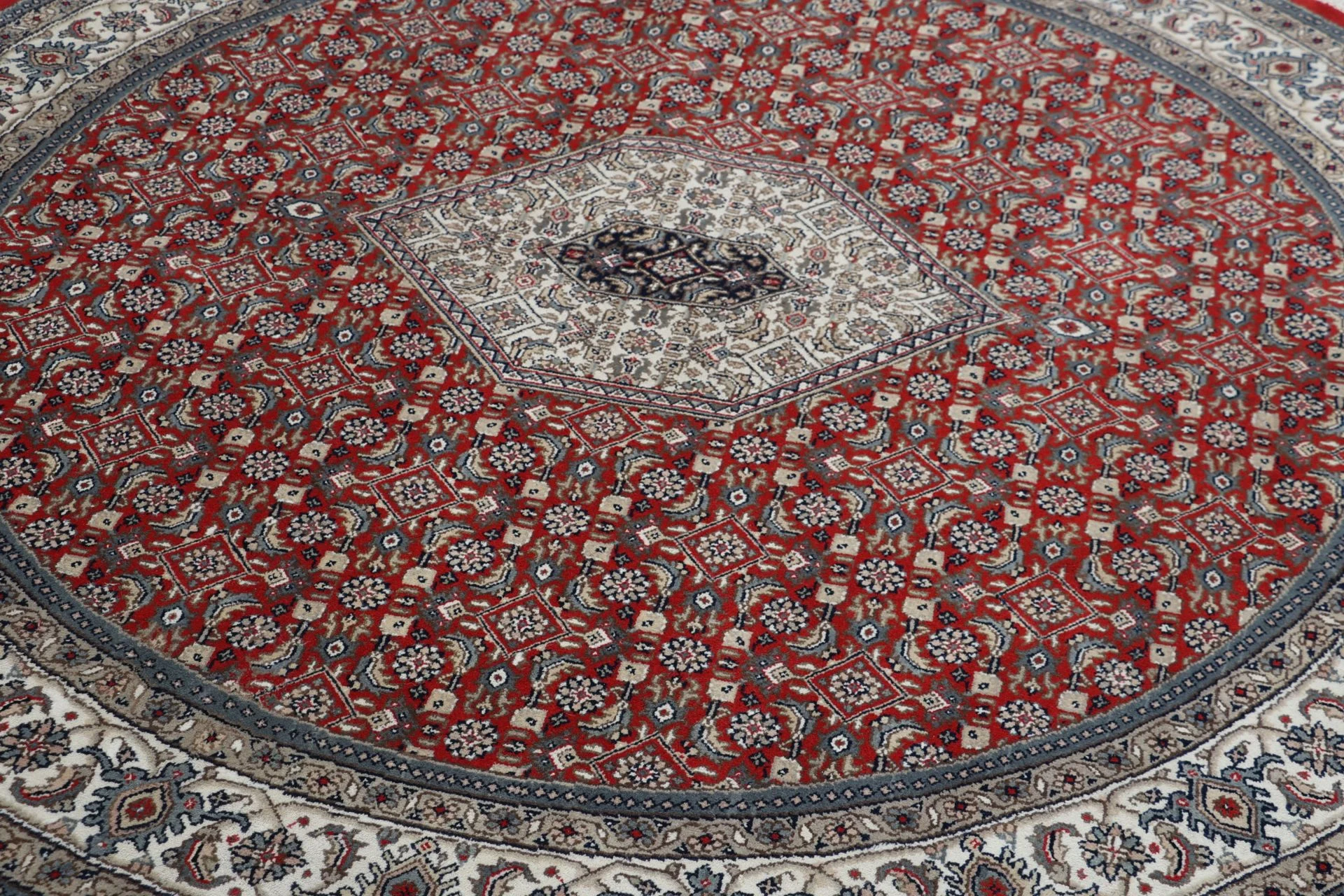 Bijar Indian Rug 198 × 198 cm, Wool, hand-knotted