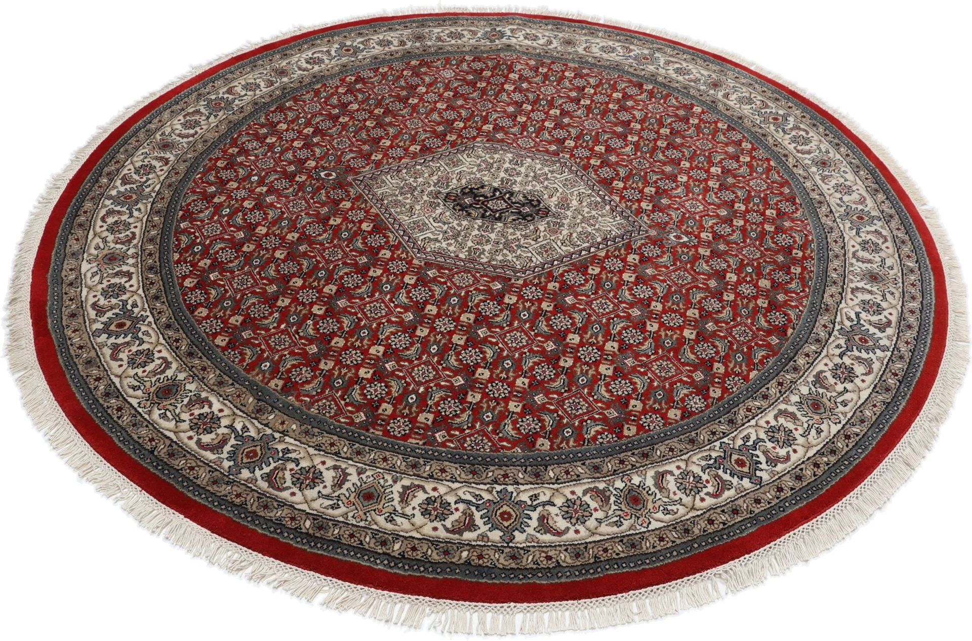 Bijar Indian Rug 198 × 198 cm, Wool, hand-knotted