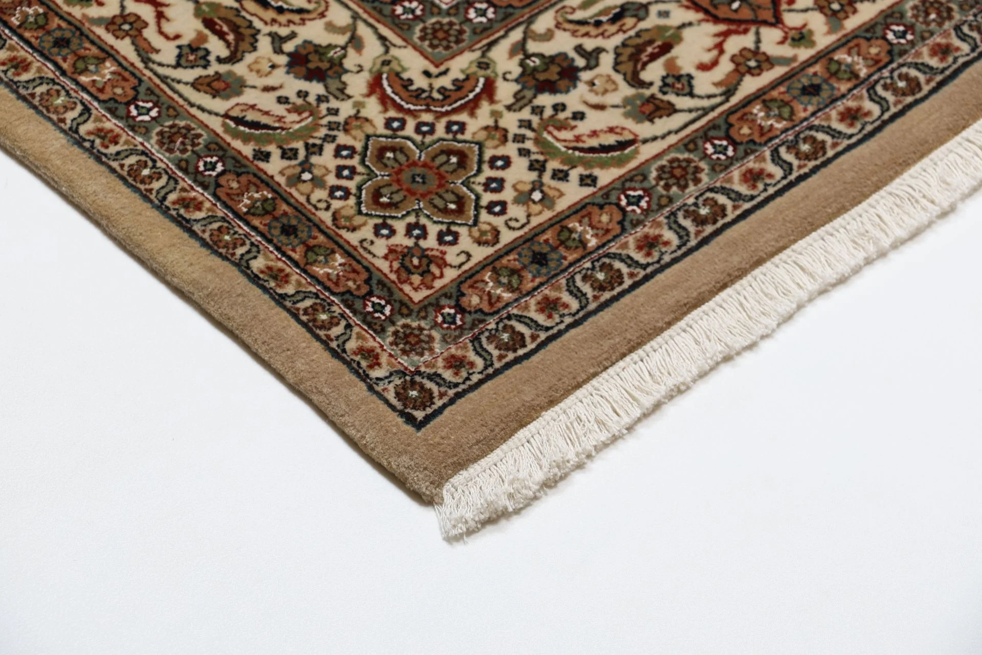 Moud Indian Rug — hand-knotted, 200 × 249 cm, Wool