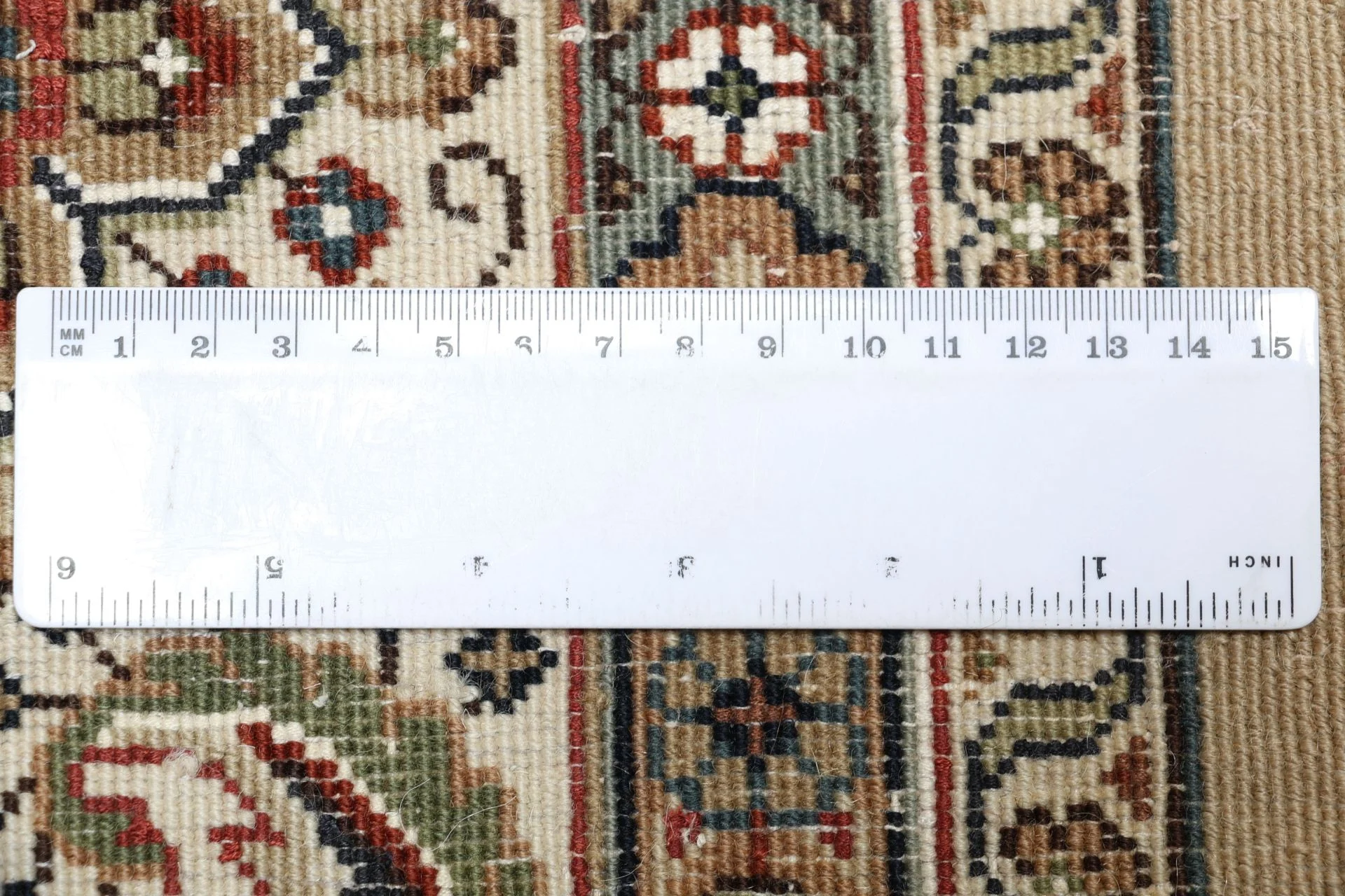 Moud Indian Rug — hand-knotted, 200 × 249 cm, Wool