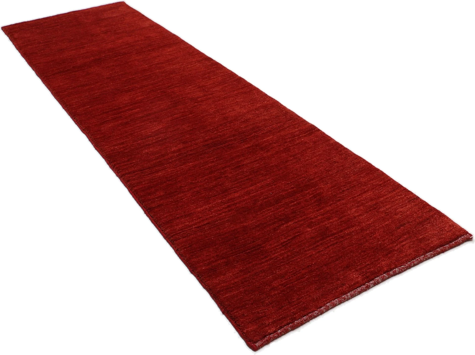 Hand-Knotted Wool Gabbeh Persian Rug, 80 × 283 cm