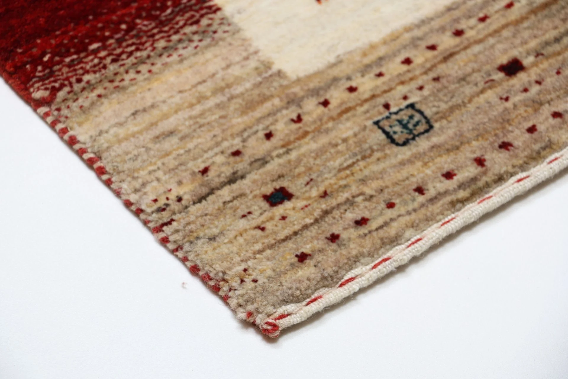 Hand-Knotted Wool Loribaft Indian Rug, 85 × 314 cm