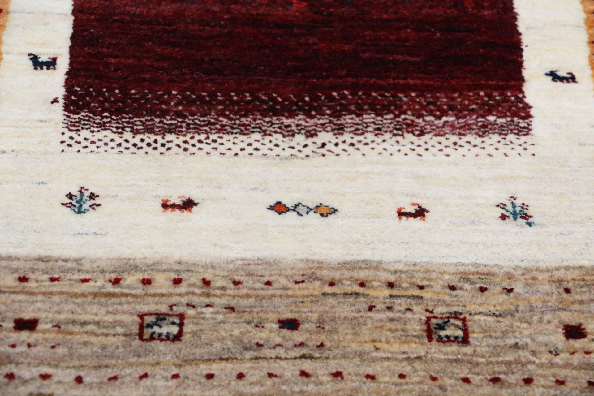 Hand-Knotted Wool Loribaft Indian Rug, 85 × 314 cm