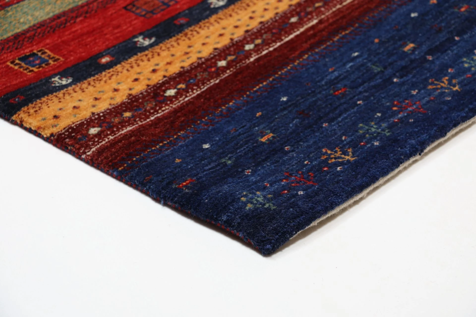Loribaft Indian Rug — hand-knotted, 90 × 247 cm, Wool