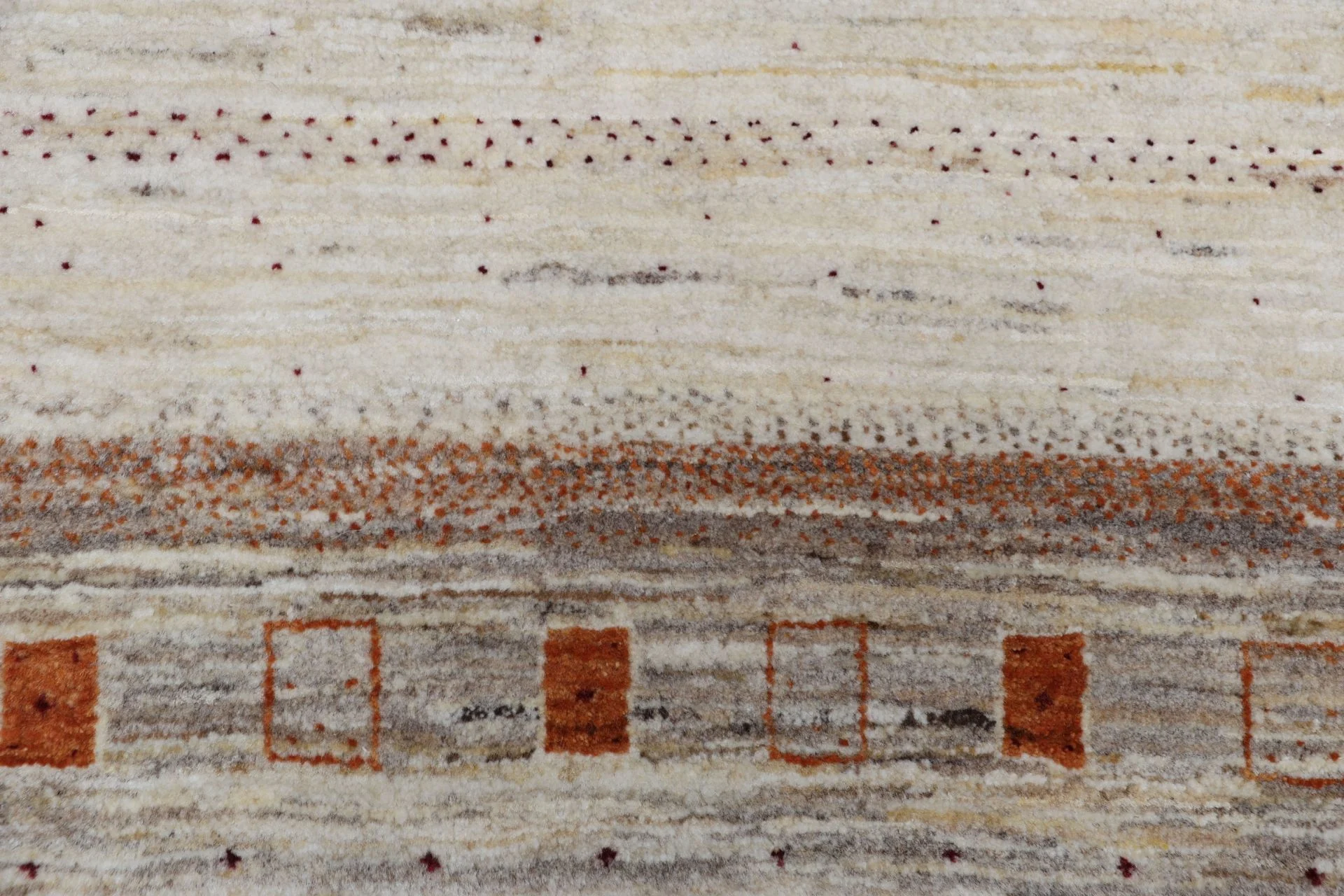 Hand-Knotted Wool Loribaft Indian Rug, 148 × 203 cm