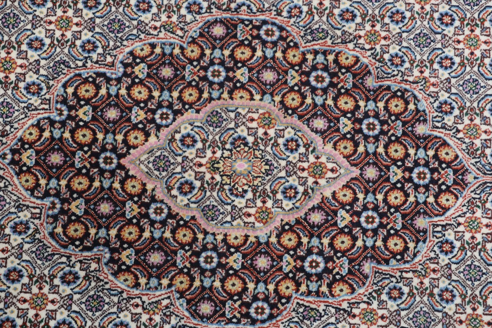 perserteppich-moud-165-x-230-cm-schurwolle-handgeknupft-floral-8 Hand-Knotted Wool Moud Persian Rug, 165 × 230 cm