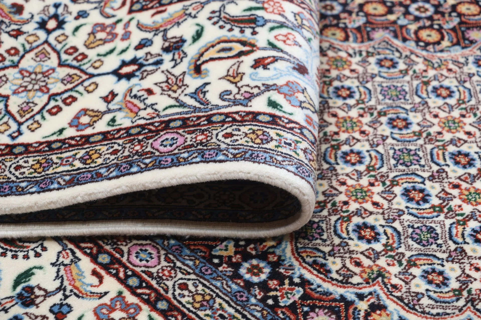 perserteppich-moud-165-x-230-cm-schurwolle-handgeknupft-floral-9 Hand-Knotted Wool Moud Persian Rug, 165 × 230 cm