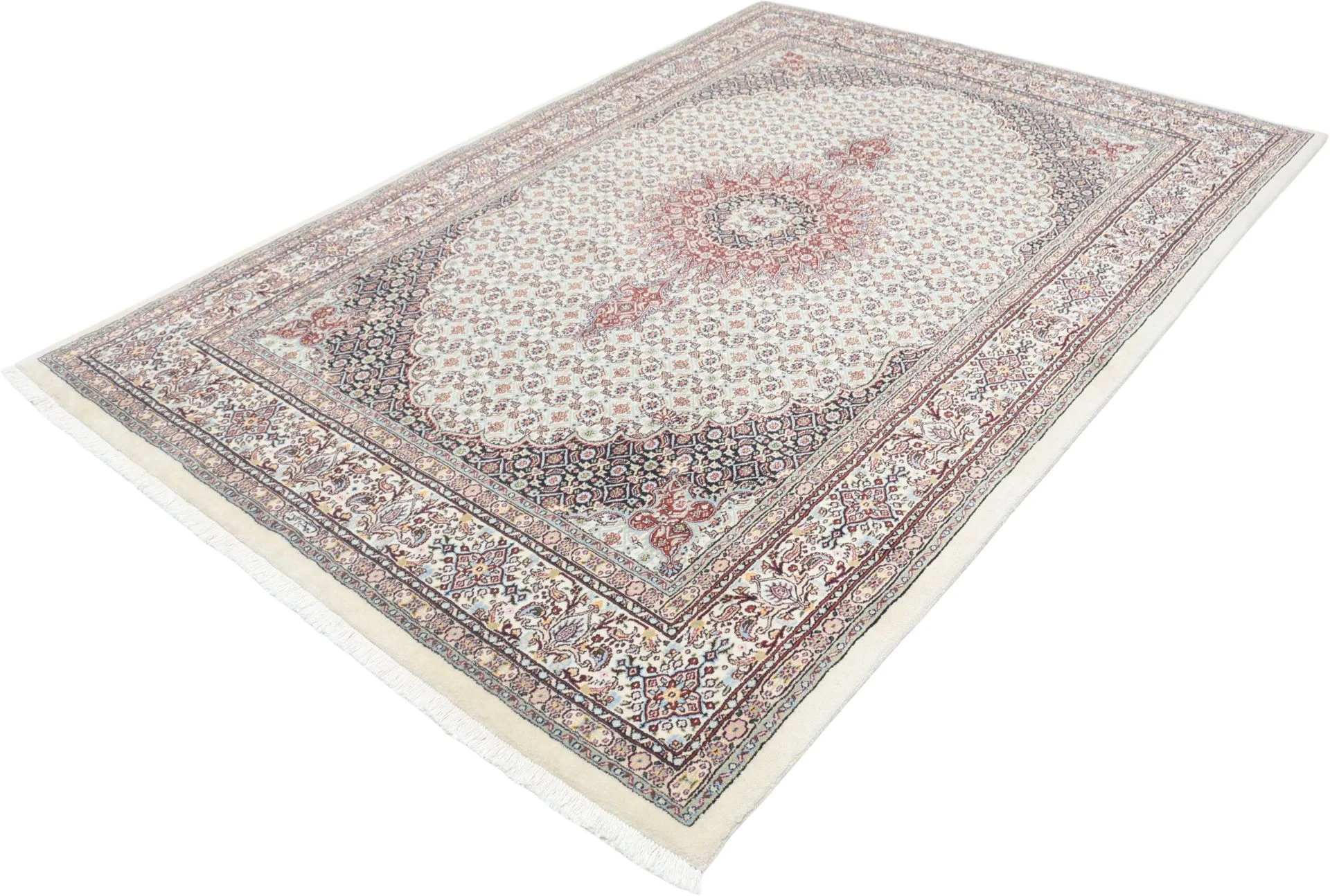 perserteppich-moud-163-x-243-cm-schurwolle-handgeknupft-floral-2 Hand-Knotted Wool Moud Persian Rug, 163 × 243 cm