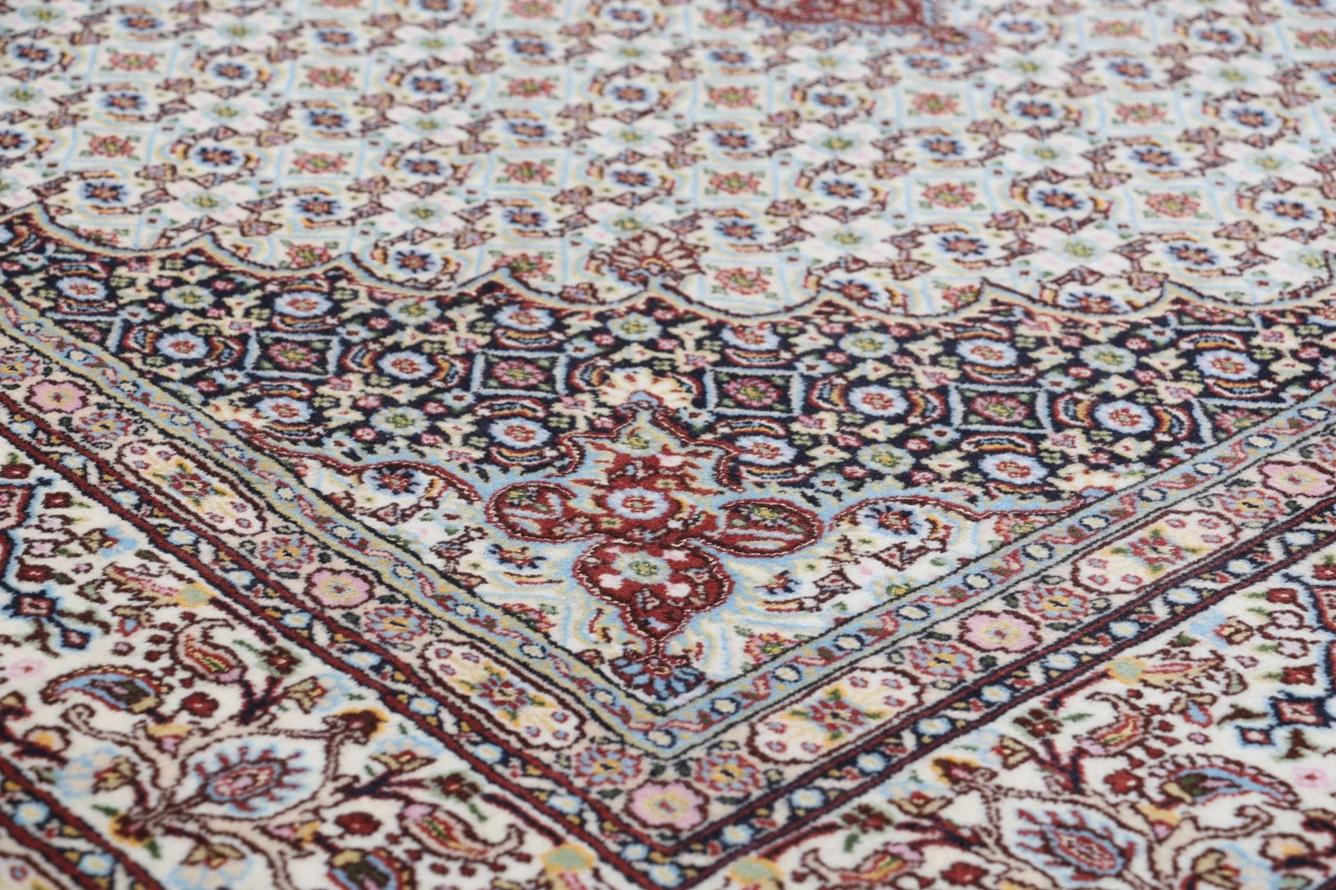perserteppich-moud-163-x-243-cm-schurwolle-handgeknupft-floral-4 Hand-Knotted Wool Moud Persian Rug, 163 × 243 cm