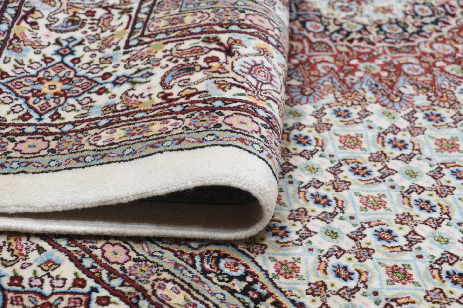 perserteppich-moud-163-x-243-cm-schurwolle-handgeknupft-floral-9 Hand-Knotted Wool Moud Persian Rug, 163 × 243 cm