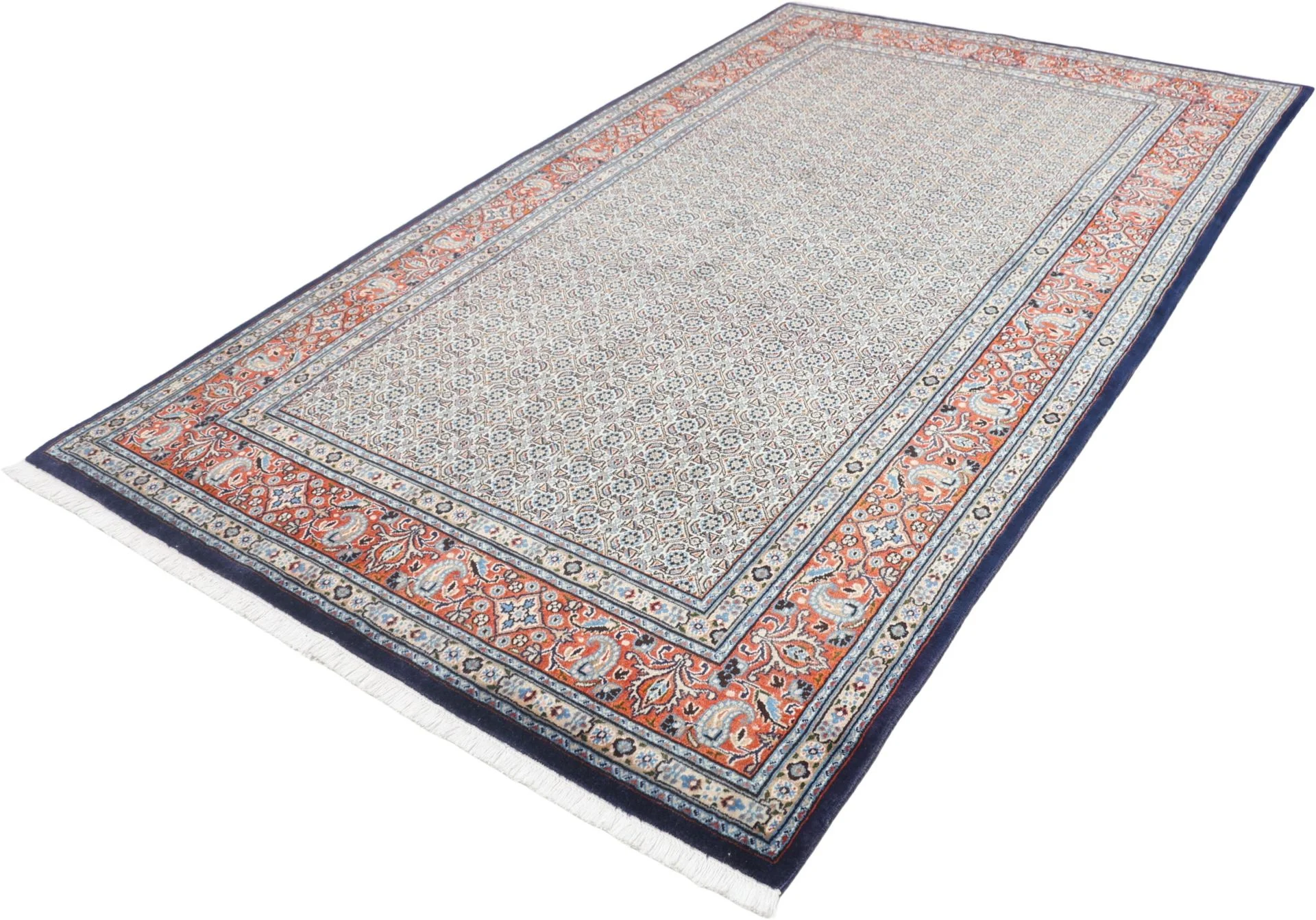 perserteppich-moud-150-x-250-cm-schurwolle-handgeknupft-floral-9 Hand-Knotted Wool Moud Persian Rug, 150 × 250 cm