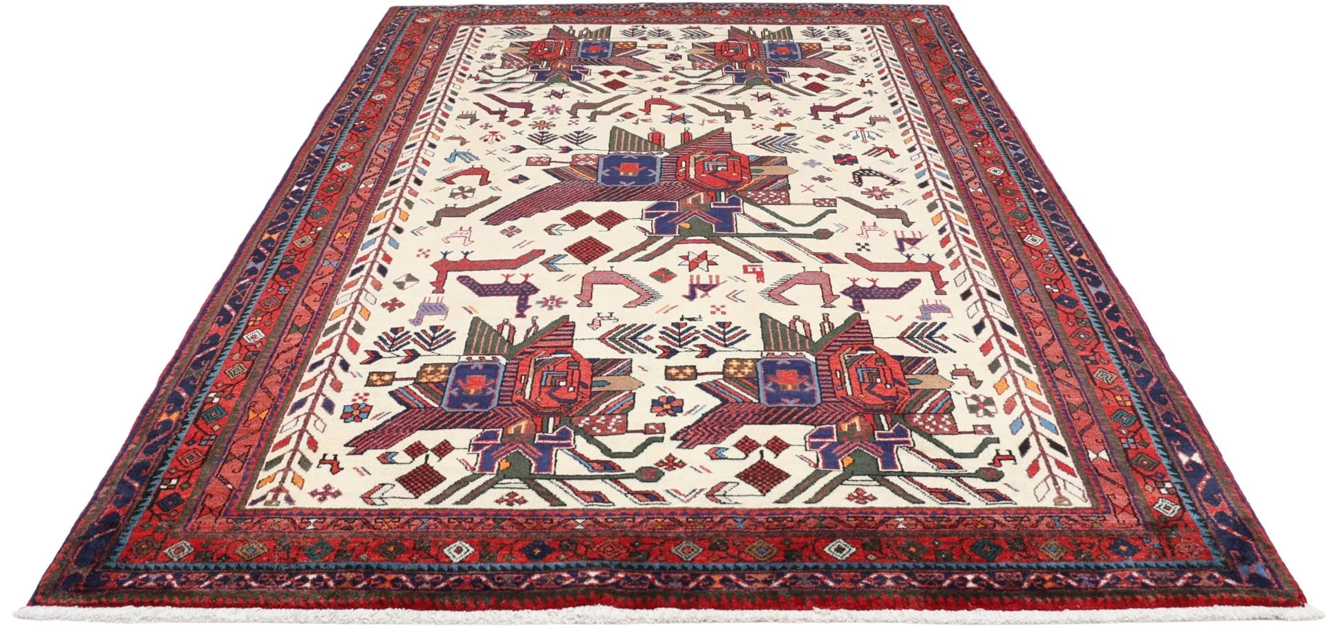perserteppich-sirjan-162-x-237-cm-schurwolle-handgeknupft-7 Hand-Knotted Wool Persian Rug, 162 × 237 cm