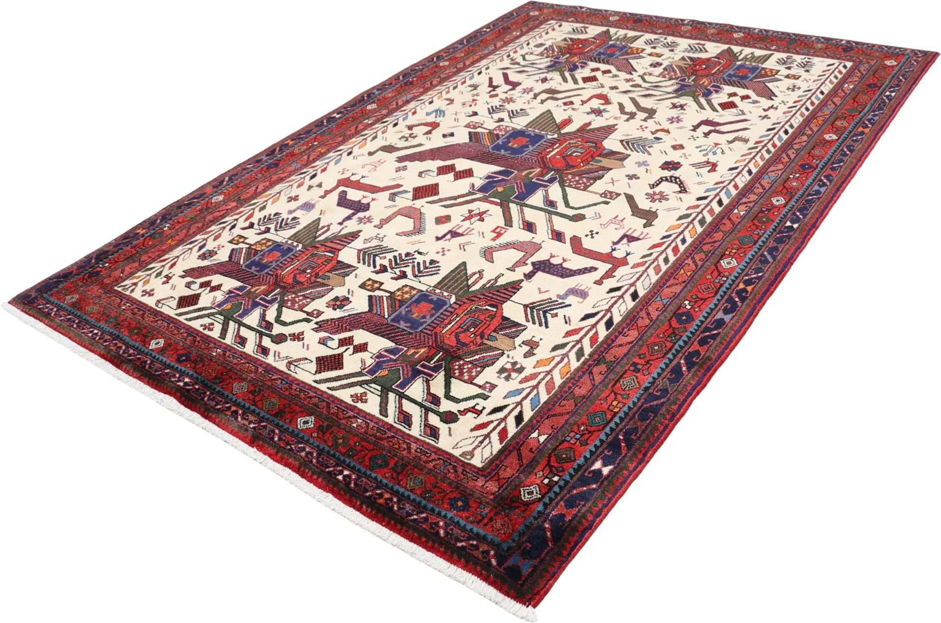 perserteppich-sirjan-162-x-237-cm-schurwolle-handgeknupft-9 Hand-Knotted Wool Persian Rug, 162 × 237 cm