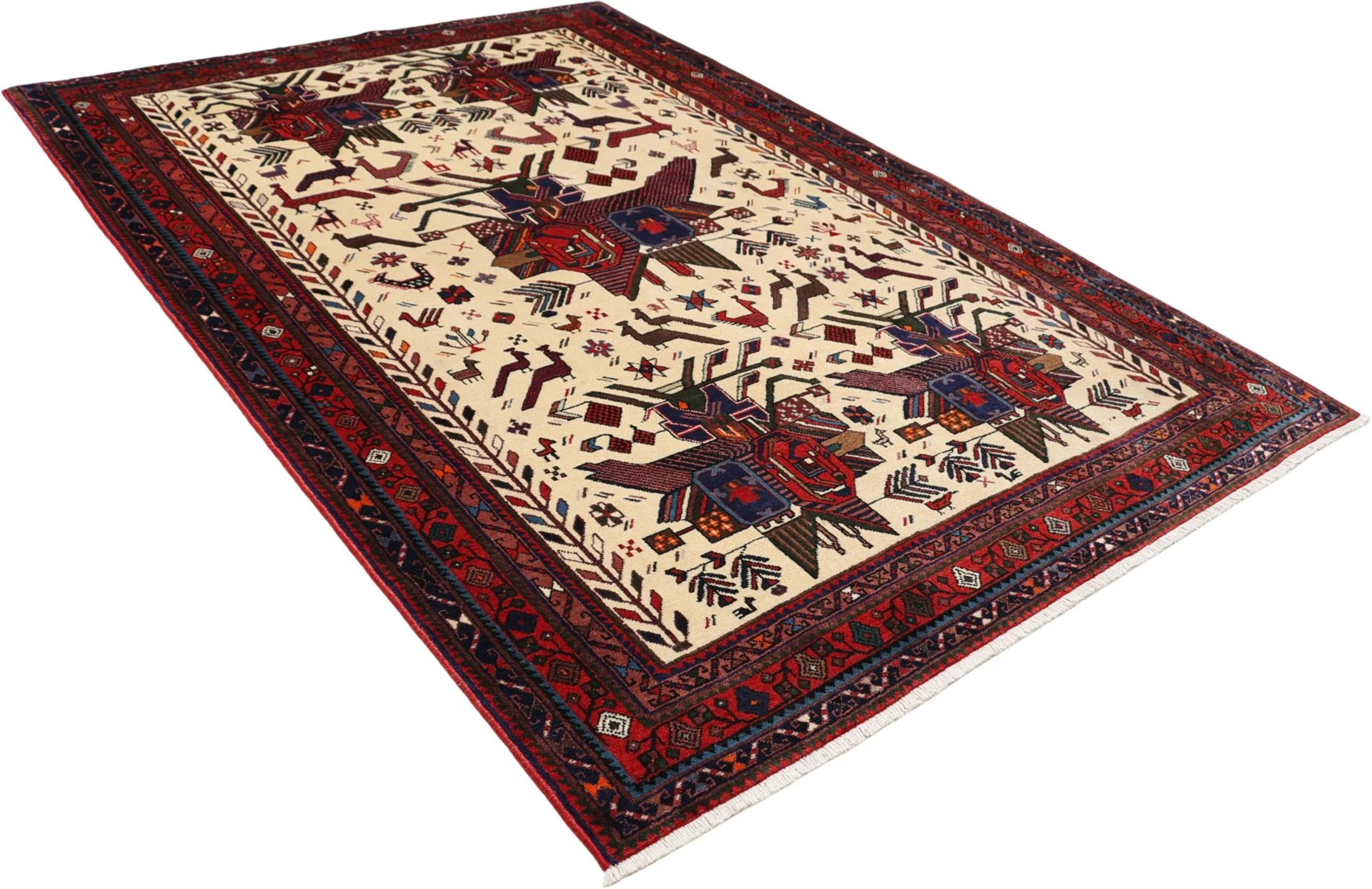 perserteppich-sirjan-162-x-237-cm-schurwolle-handgeknupft-11 Hand-Knotted Wool Persian Rug, 162 × 237 cm