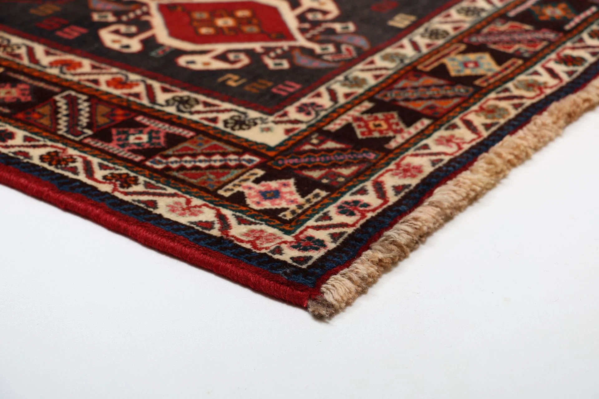 Shiraz Persian Rug — hand-knotted, 155 × 257 cm, Wool
