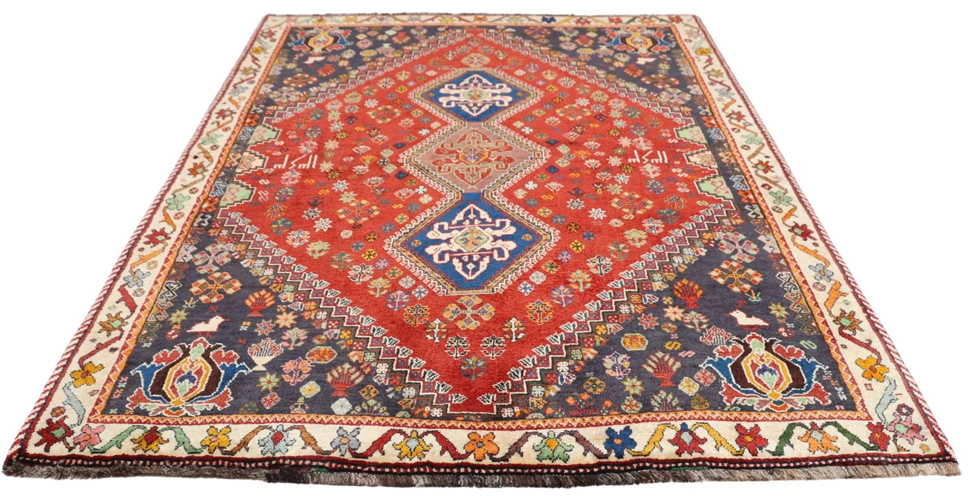 Shiraz Persian Rug — hand-knotted, 157 × 238 cm, Wool