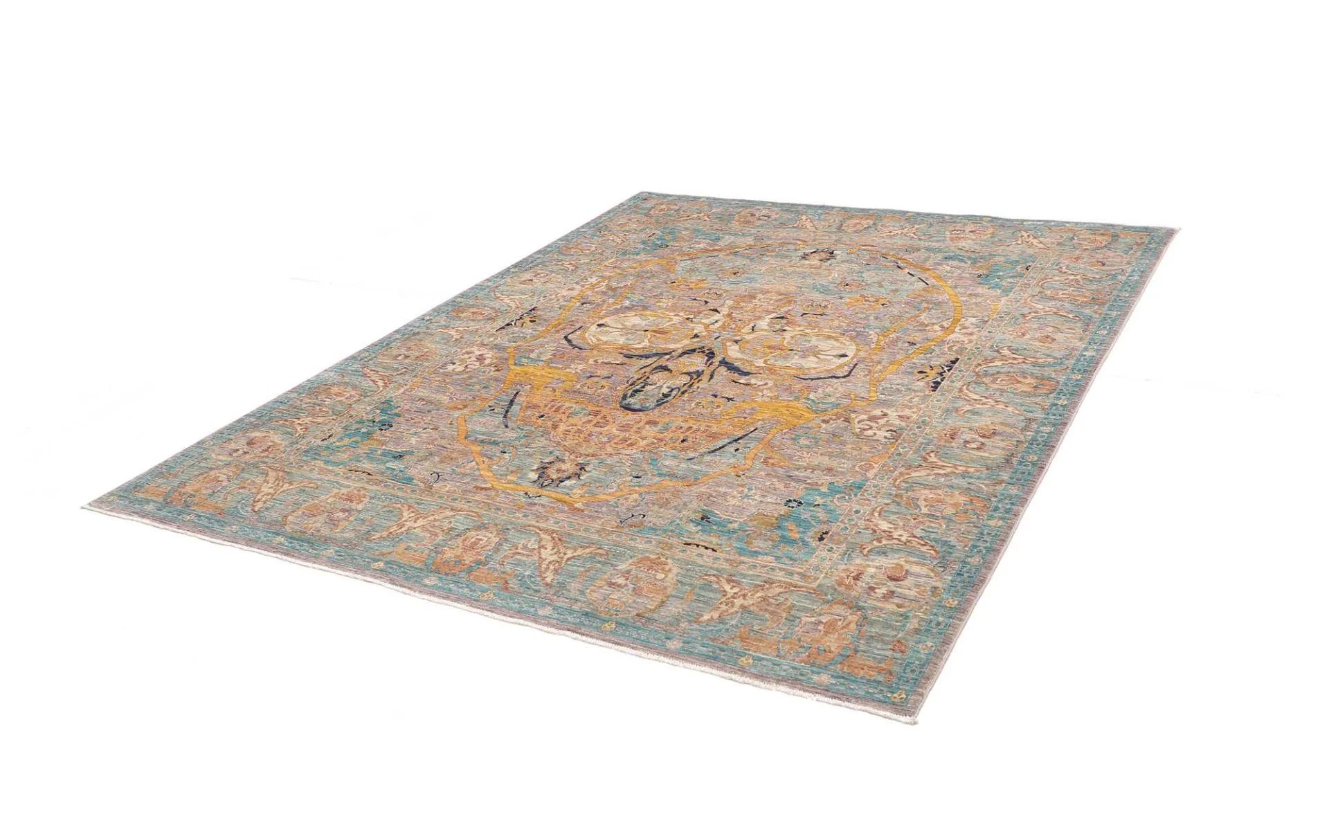 Samarkand Pakistani Rug 201 × 241 cm, Wool, hand-knotted